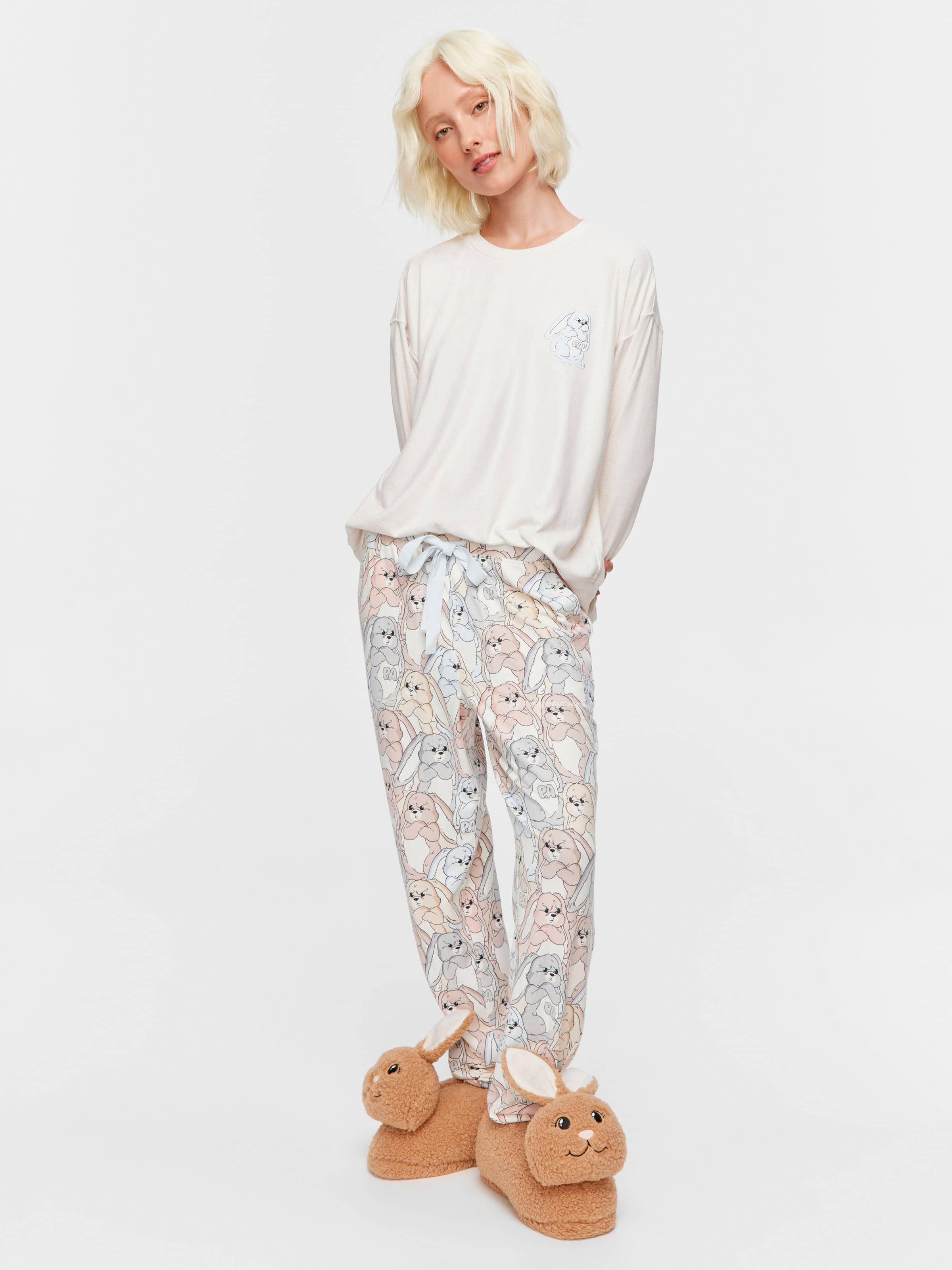 Grumpy Bunny Tapered Leg Pj Bottom
