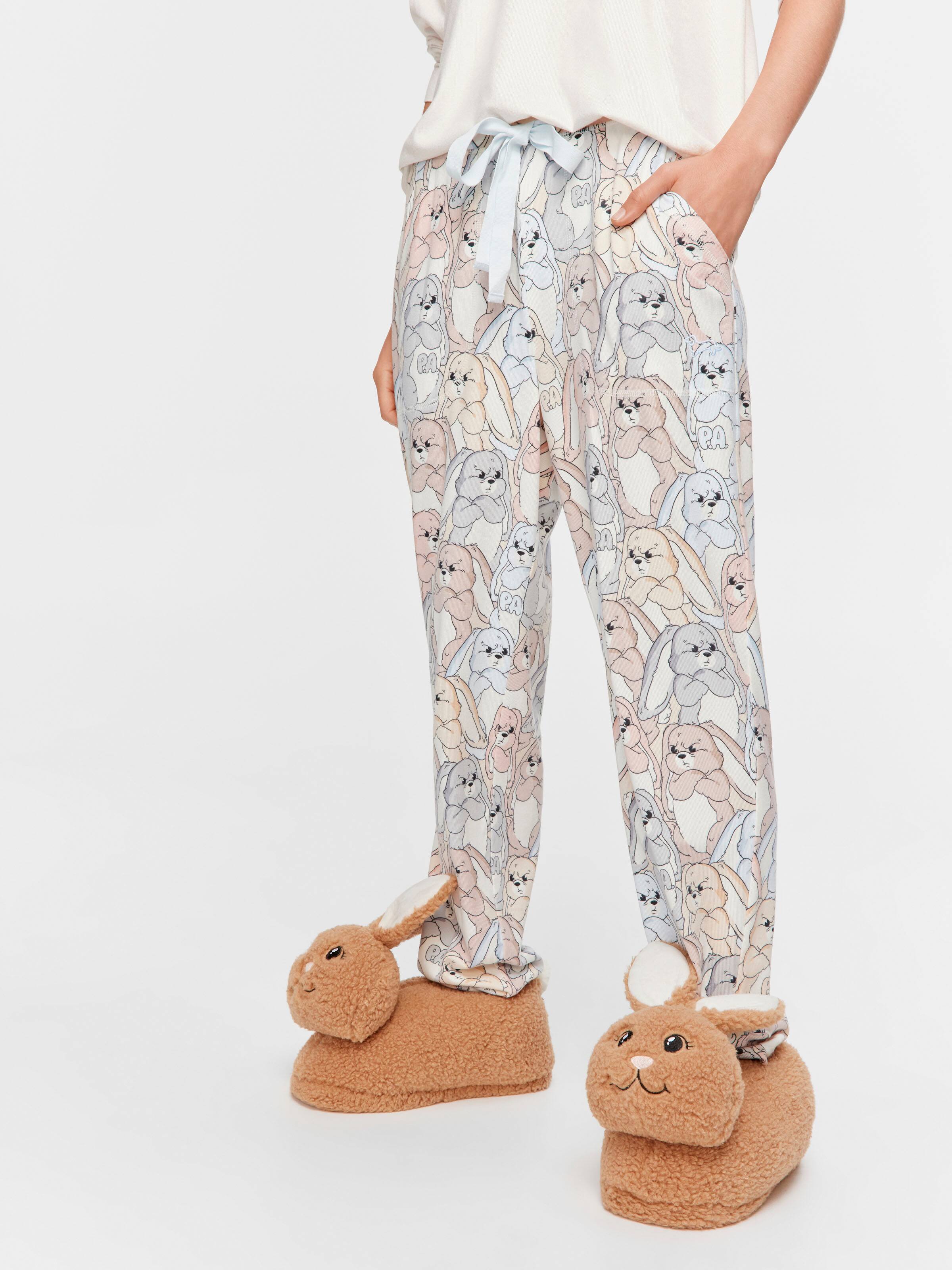 Grumpy Bunny Tapered Leg Pj Bottom
