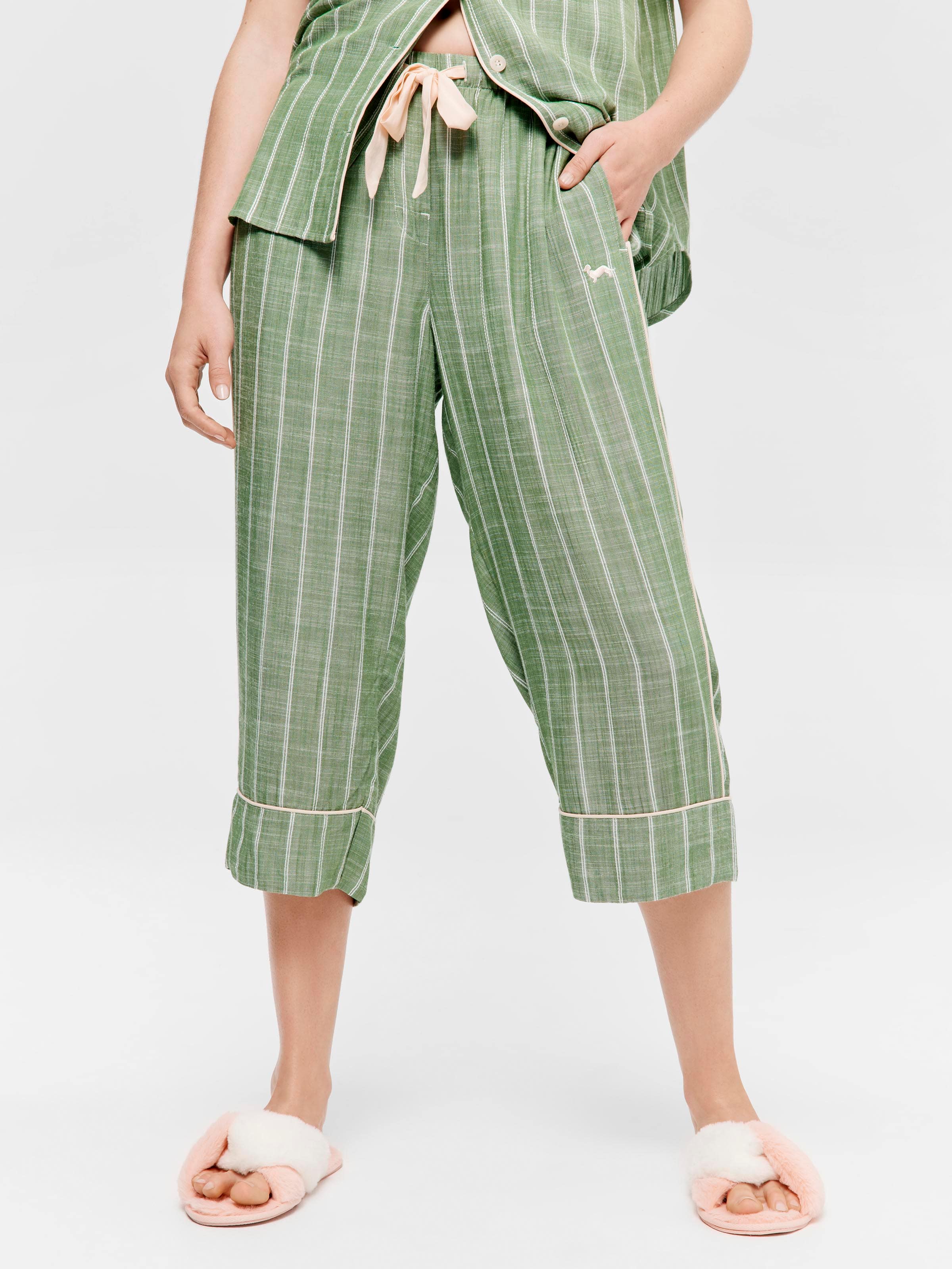 Textured 3/4 Pj Bottom