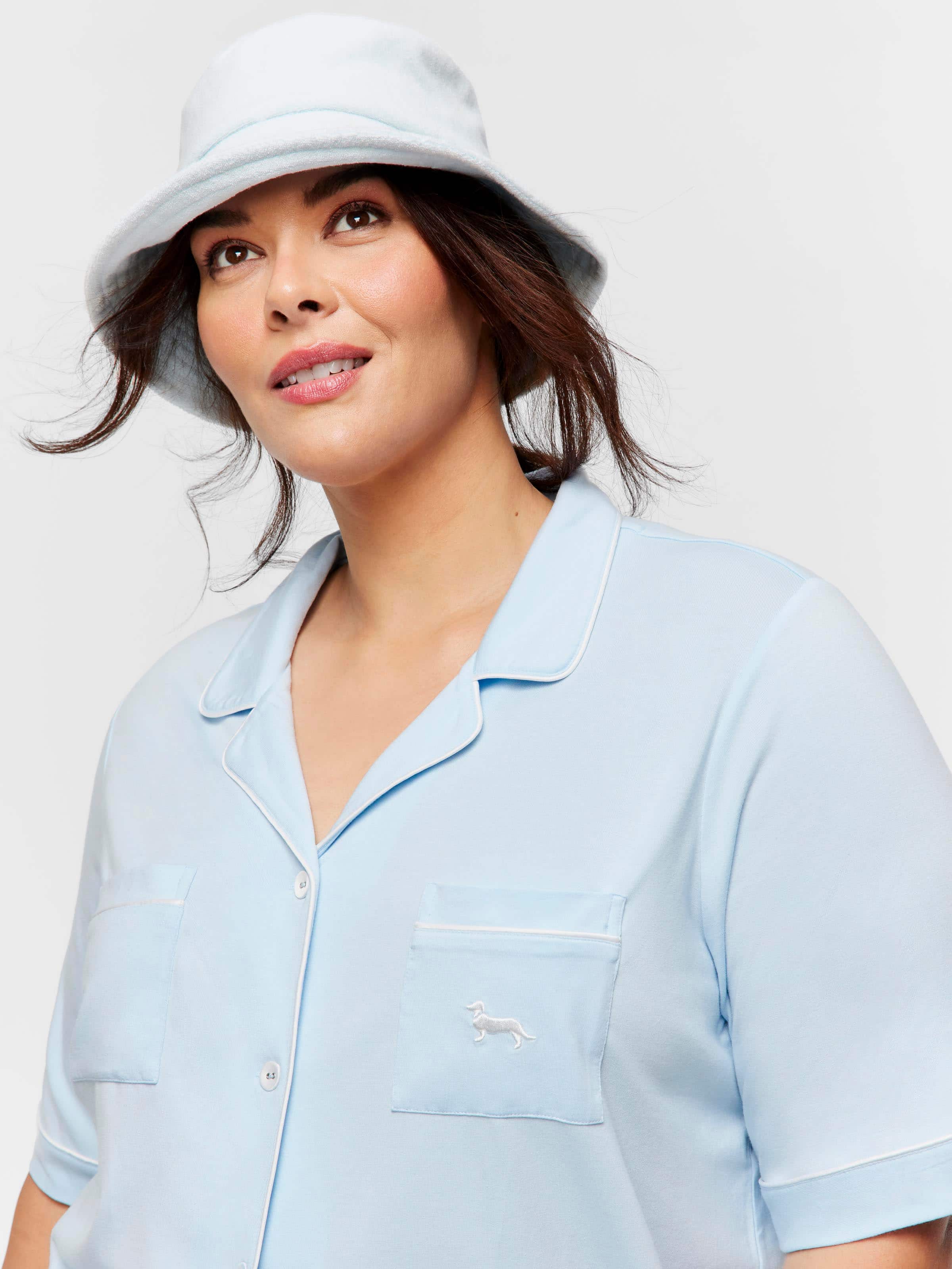P.A. Plus Blue Bamboo Pj Set