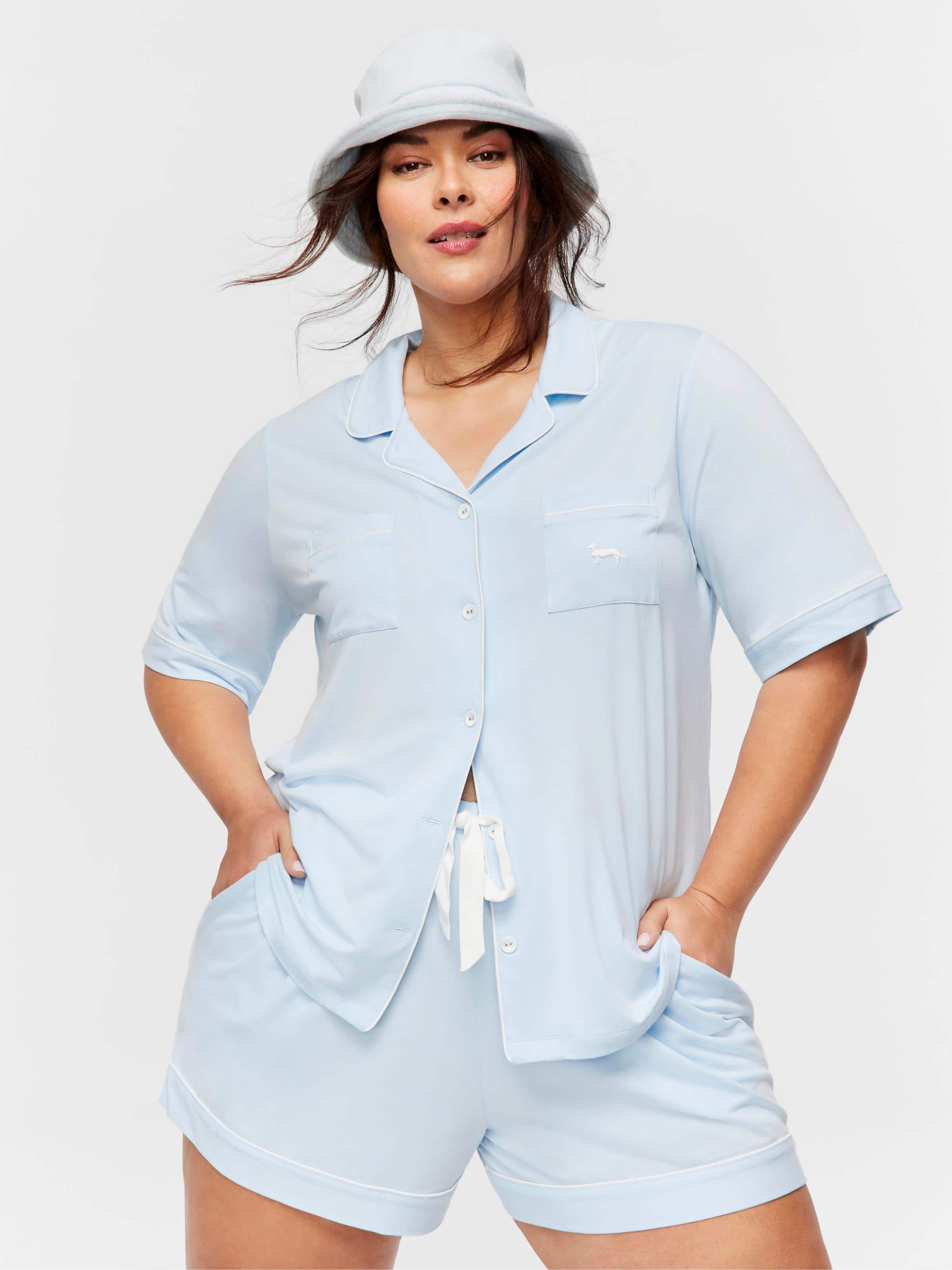 P.A. Plus Blue Bamboo Pj Set
