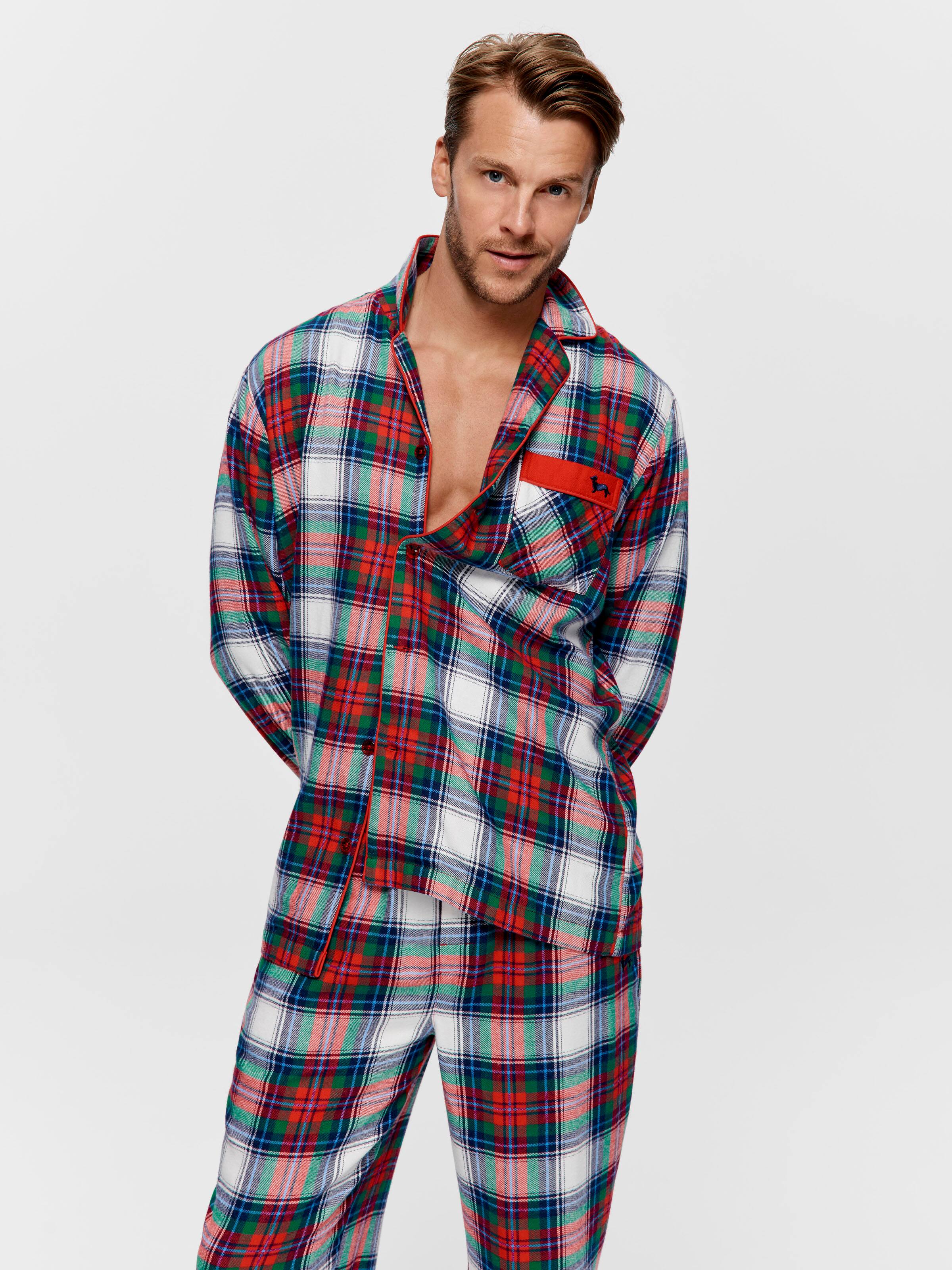 Tartan Long Sleeve Pj Set
