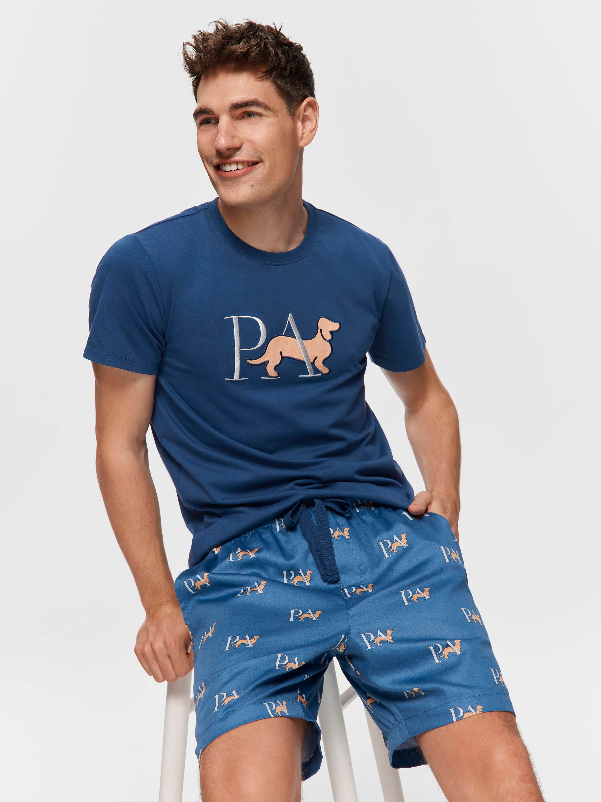 Classic Textured Short Sleeve Pj Set