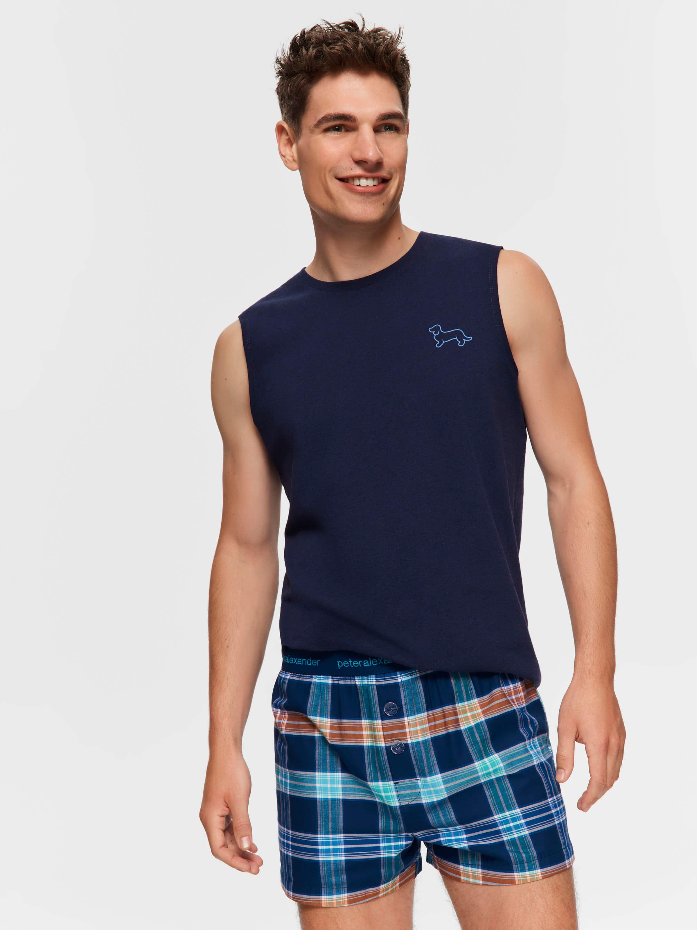 Coloured Check Boxer Short