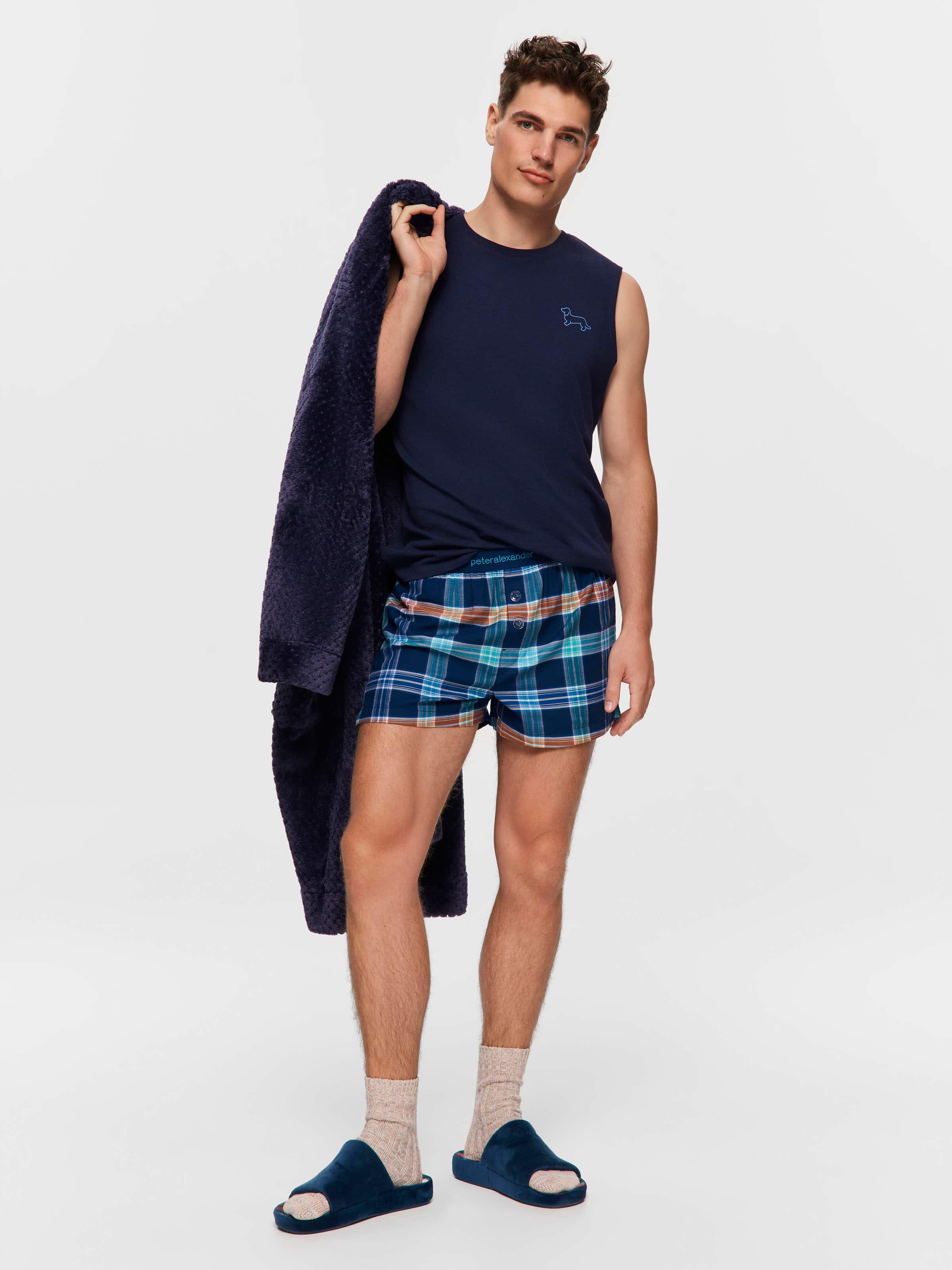Coloured Check Boxer Short