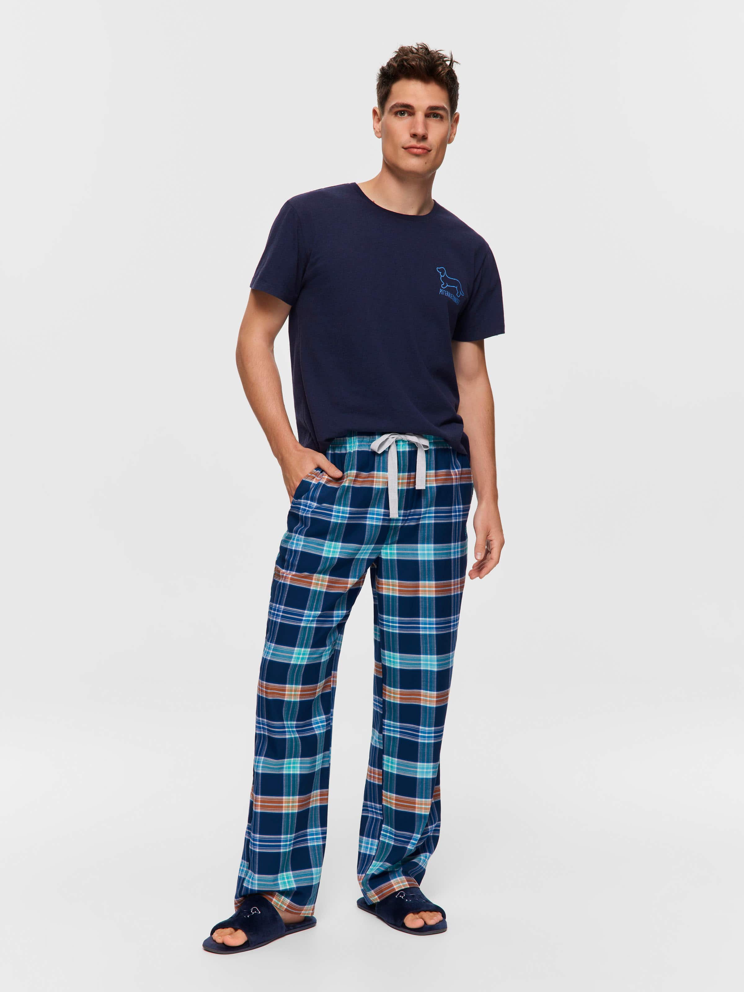 Coloured Check Pj Bottom