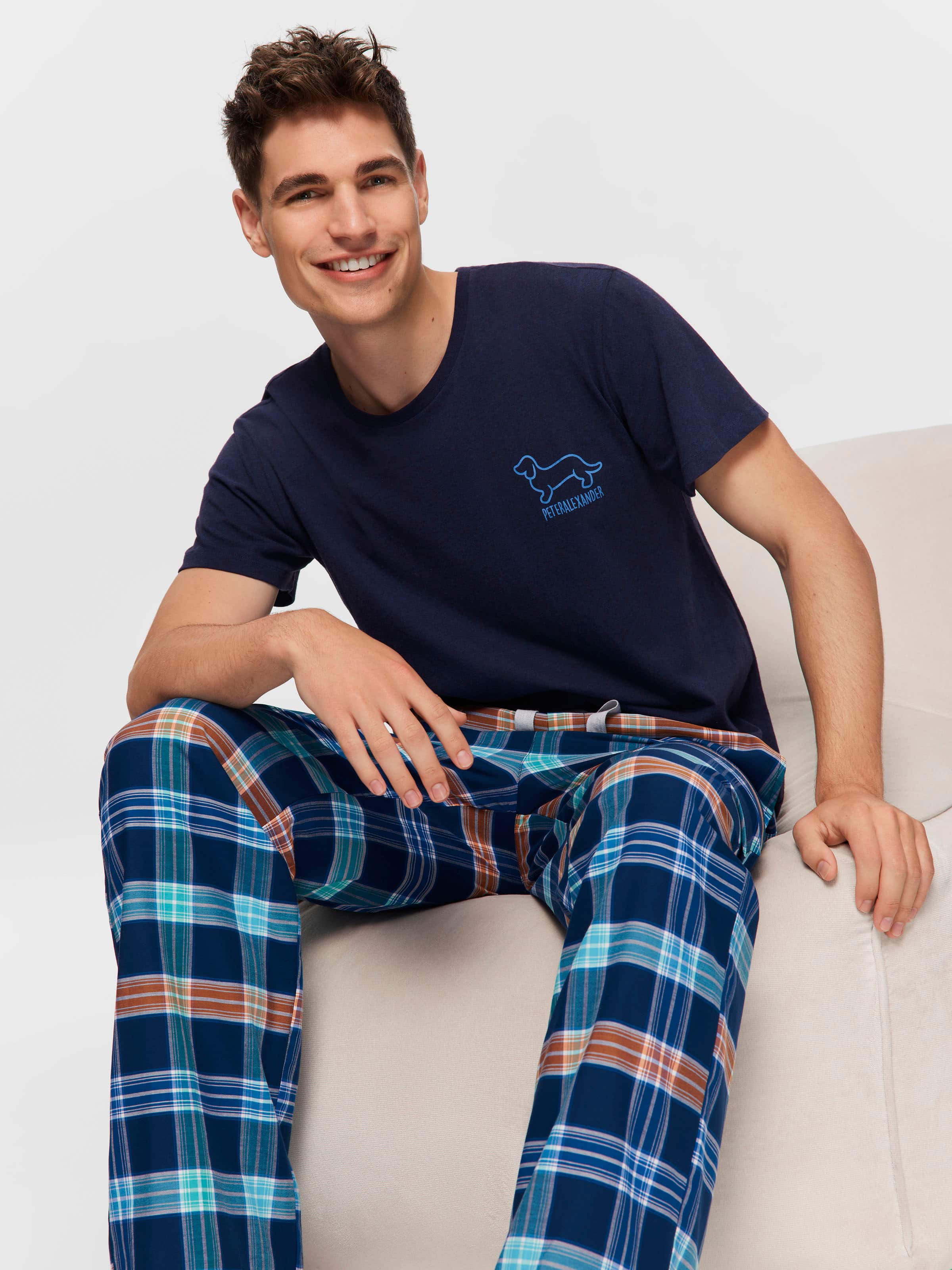 Coloured Check Pj Bottom