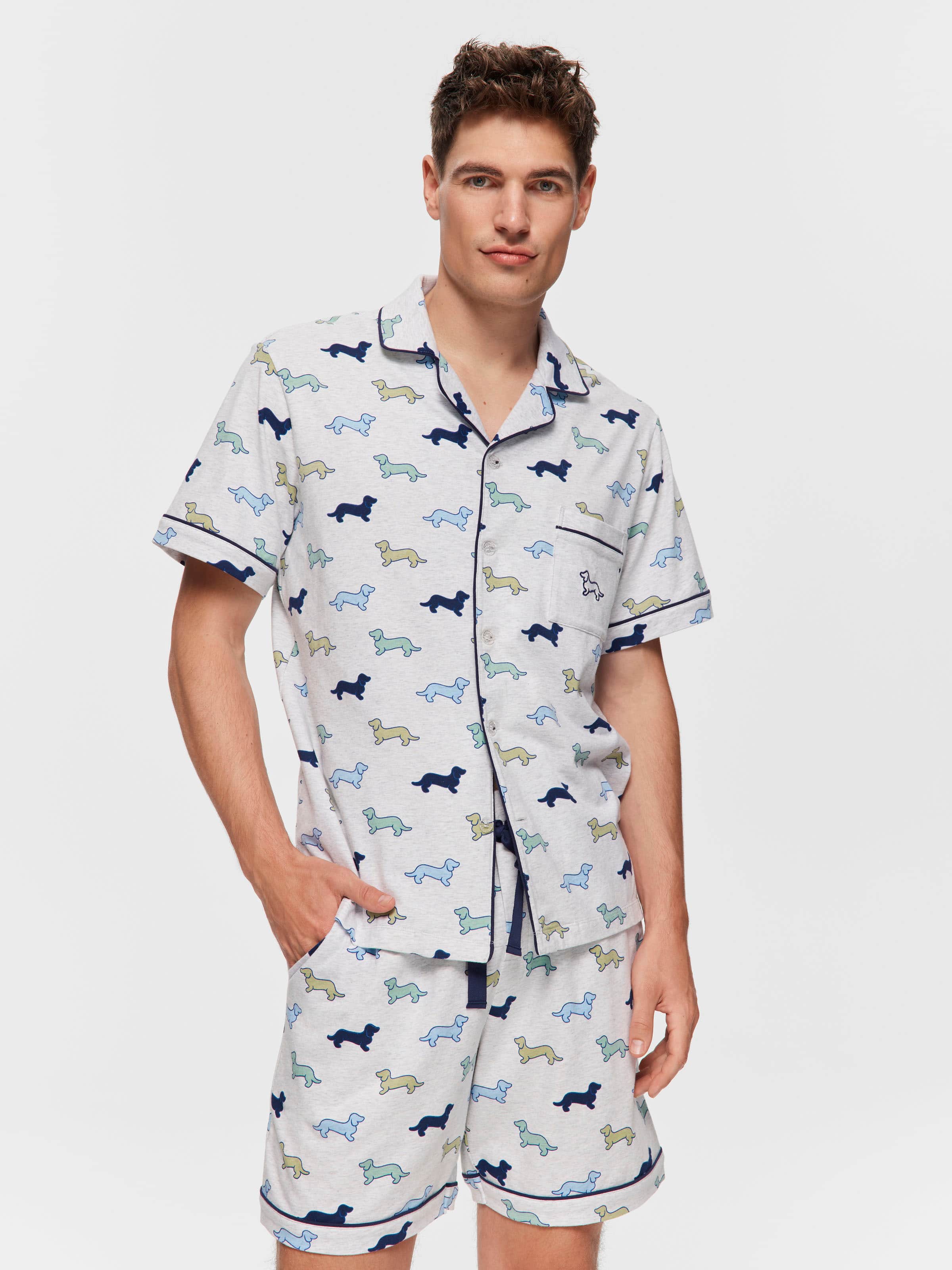 Penny Knit Short Sleeve Pj Set