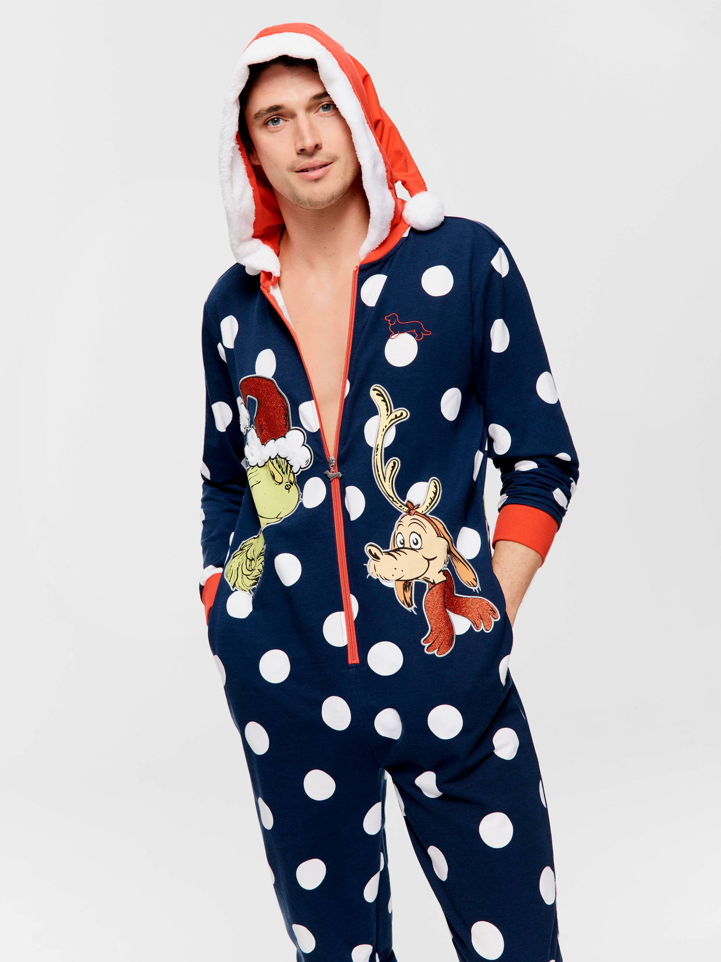 Men's The Grinch Long Sleeve Onesie