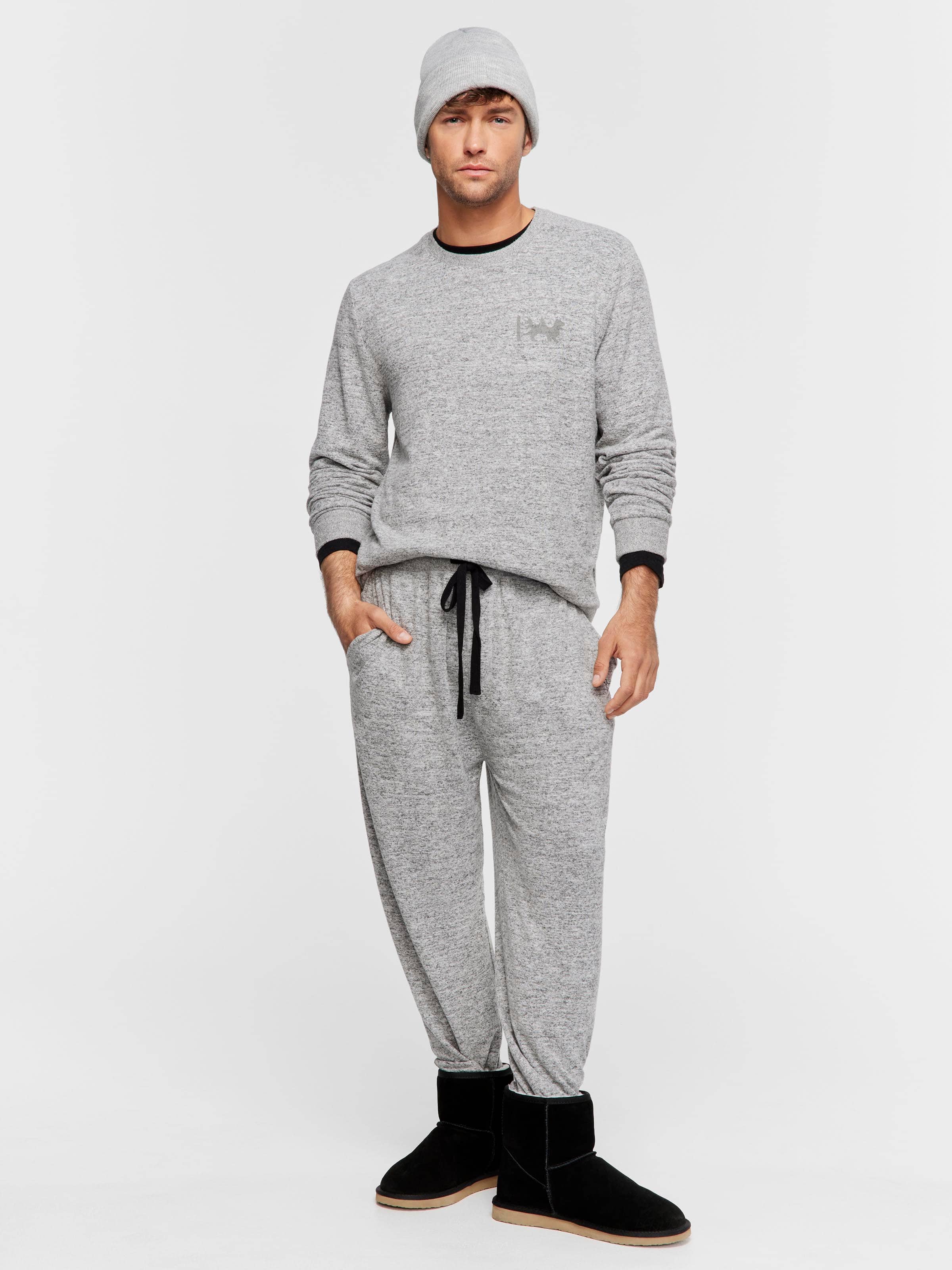 Grey Marle Cuff Pj Bottom