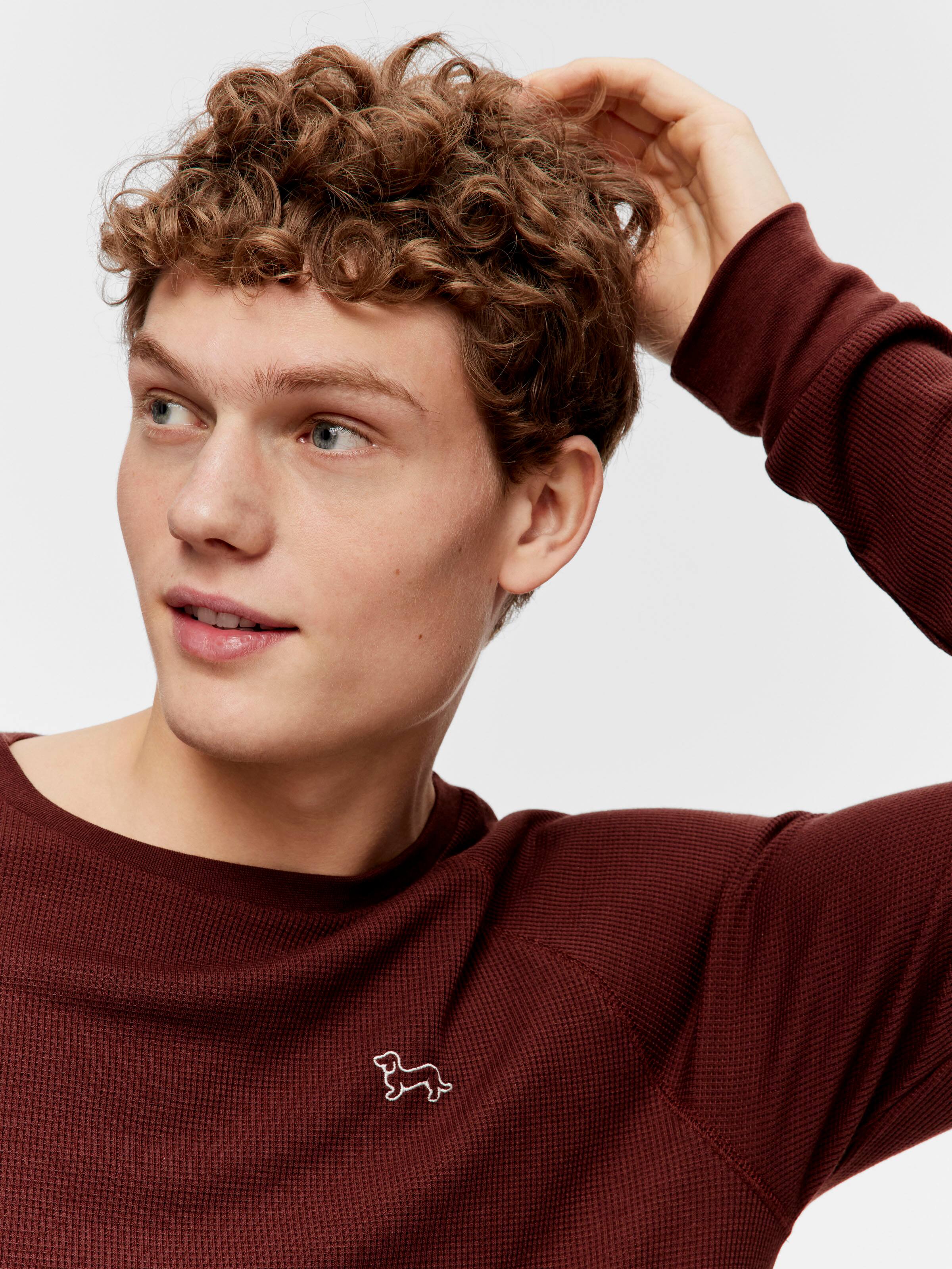 Choc Waffle Long Sleeve Top