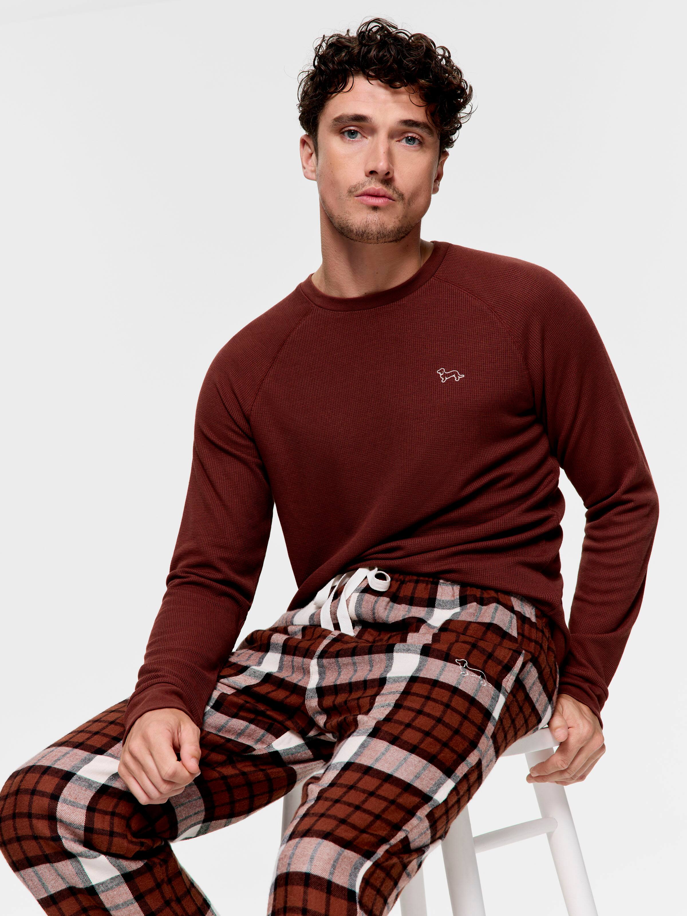 Choc Bamboo Flannelette Pj Bottom