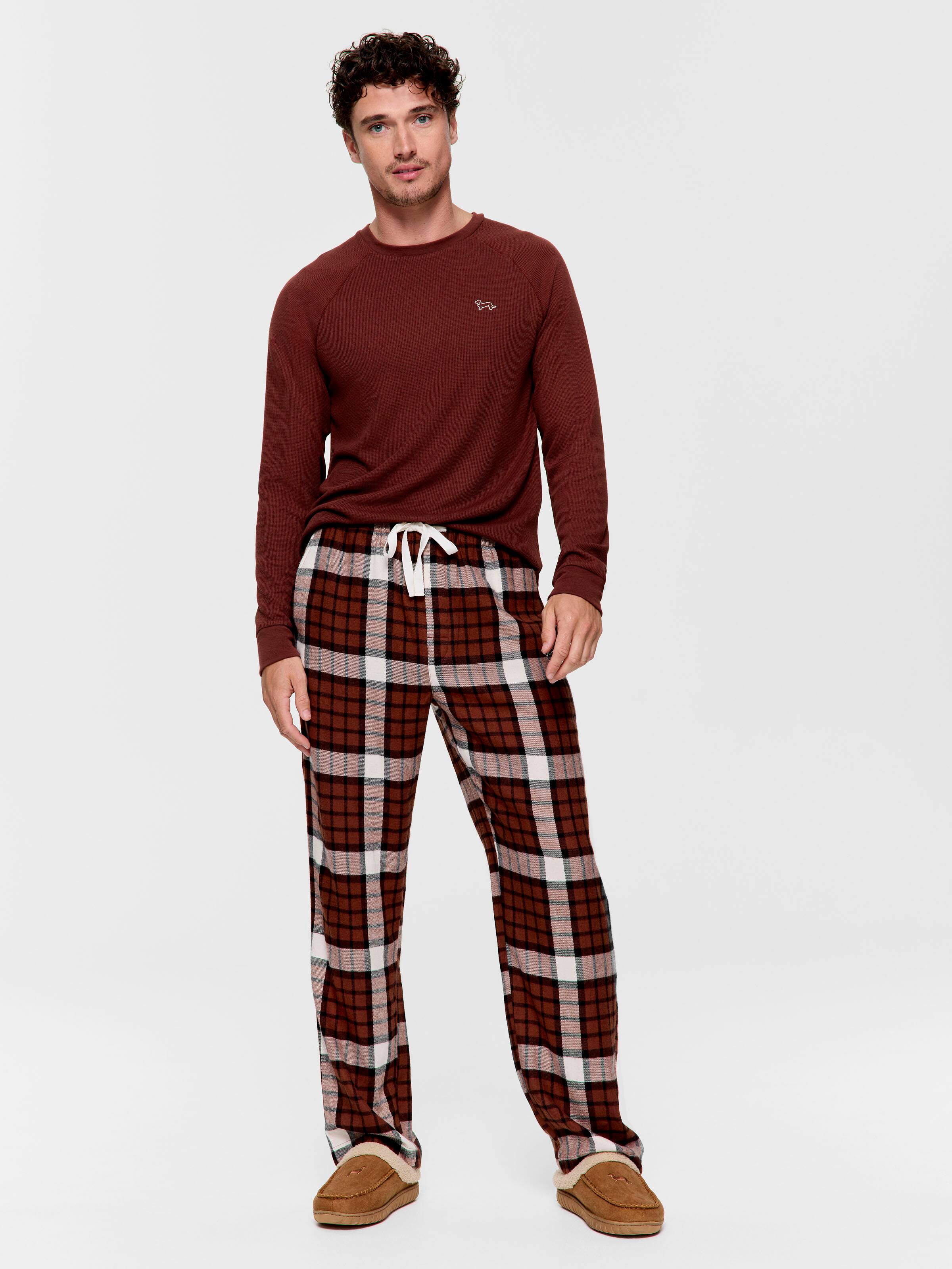 Choc Bamboo Flannelette Pj Bottom