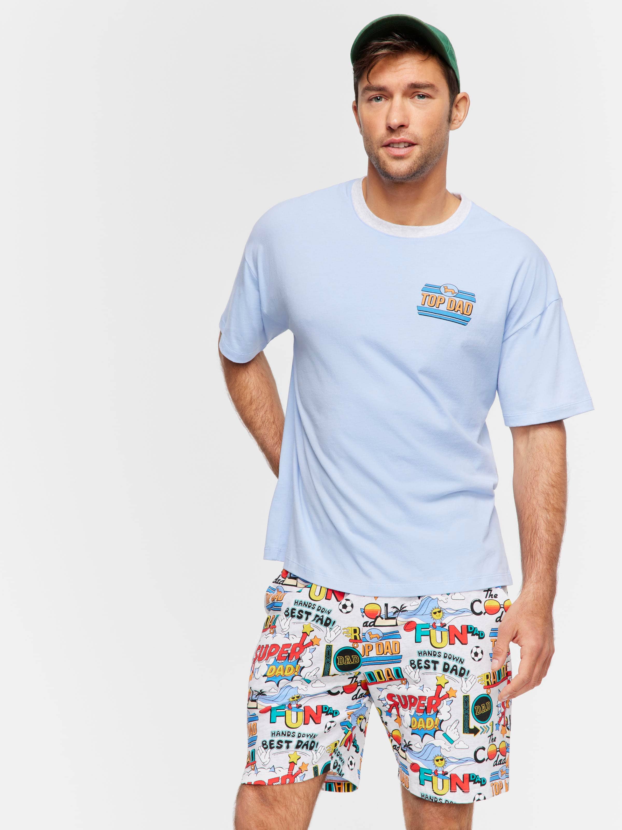 Top Dad Shortie Pj Set