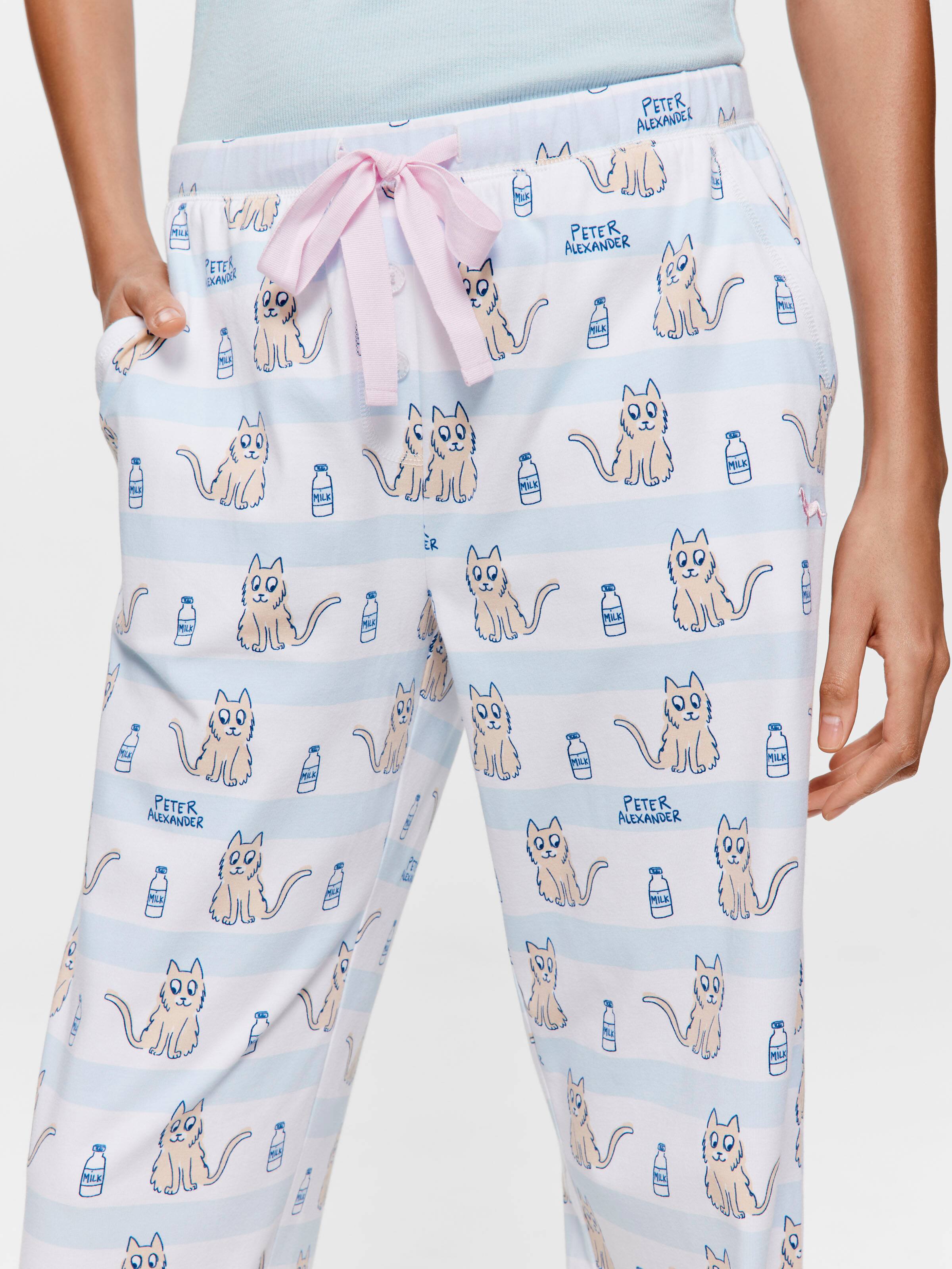 Cat Stripe Drape Pj Bottom
