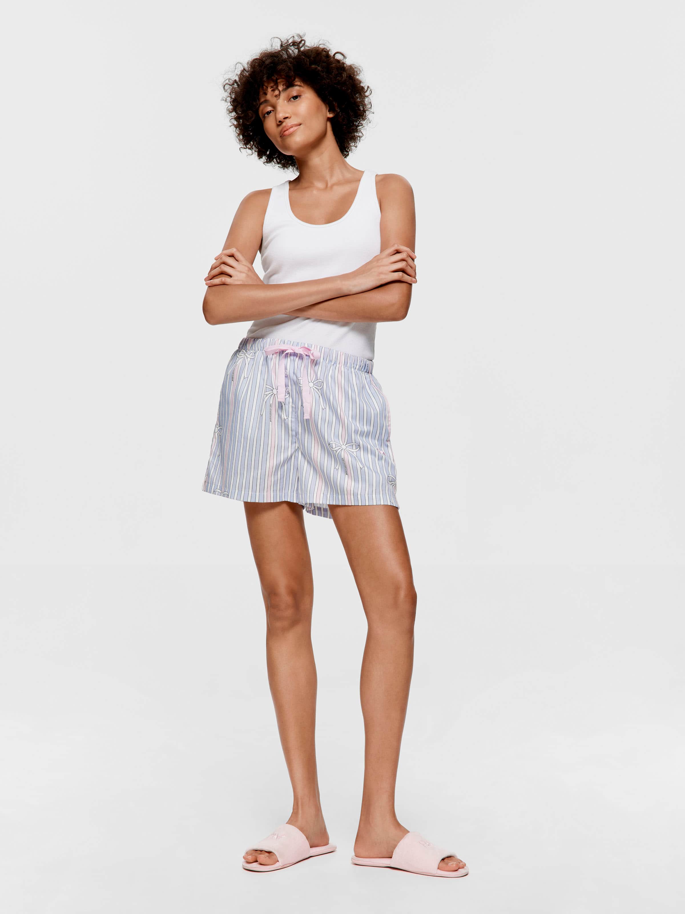 Image for Bow Stripe Mid Short from Peter Alexander