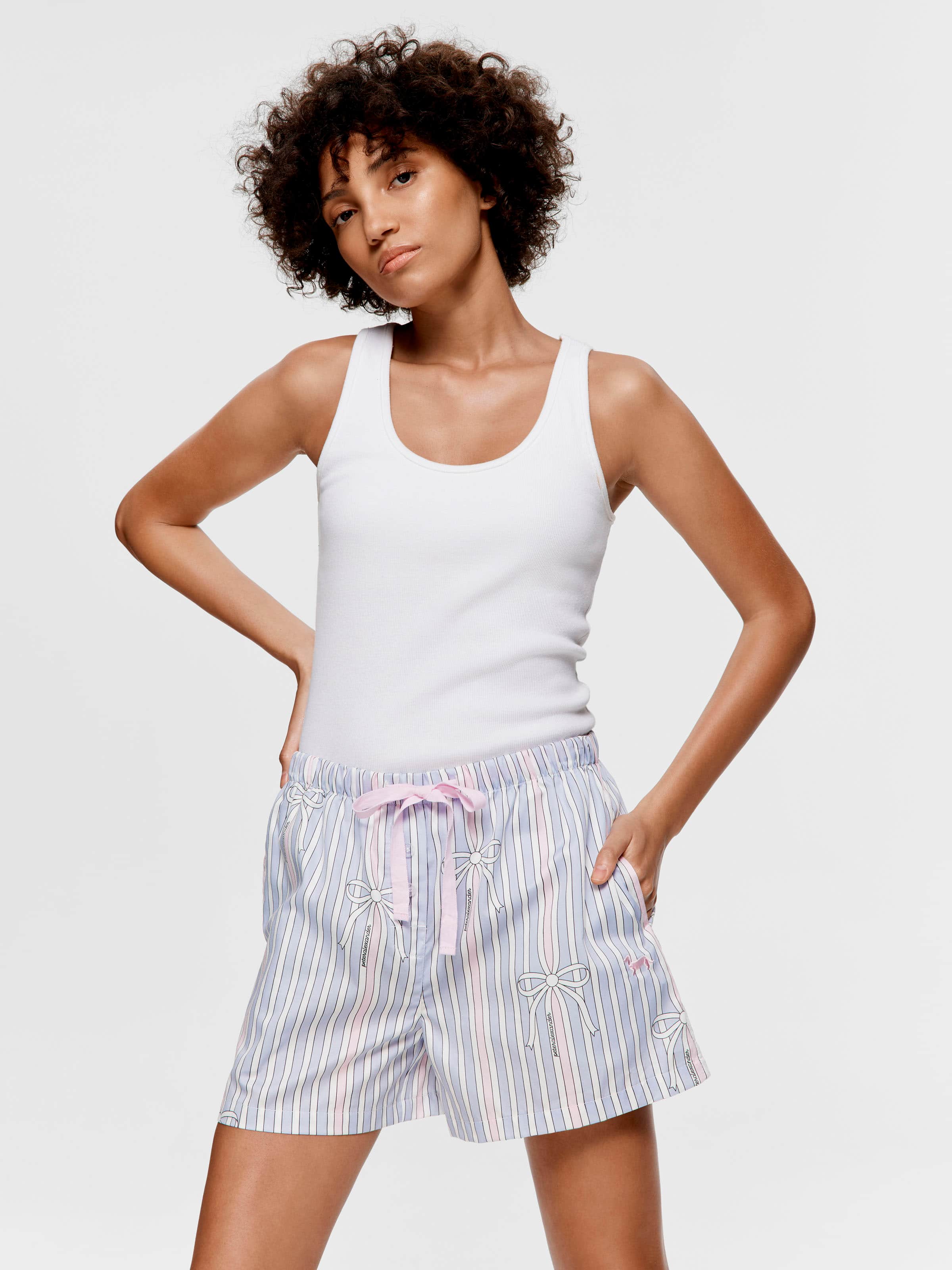 Bow Stripe Mid Short