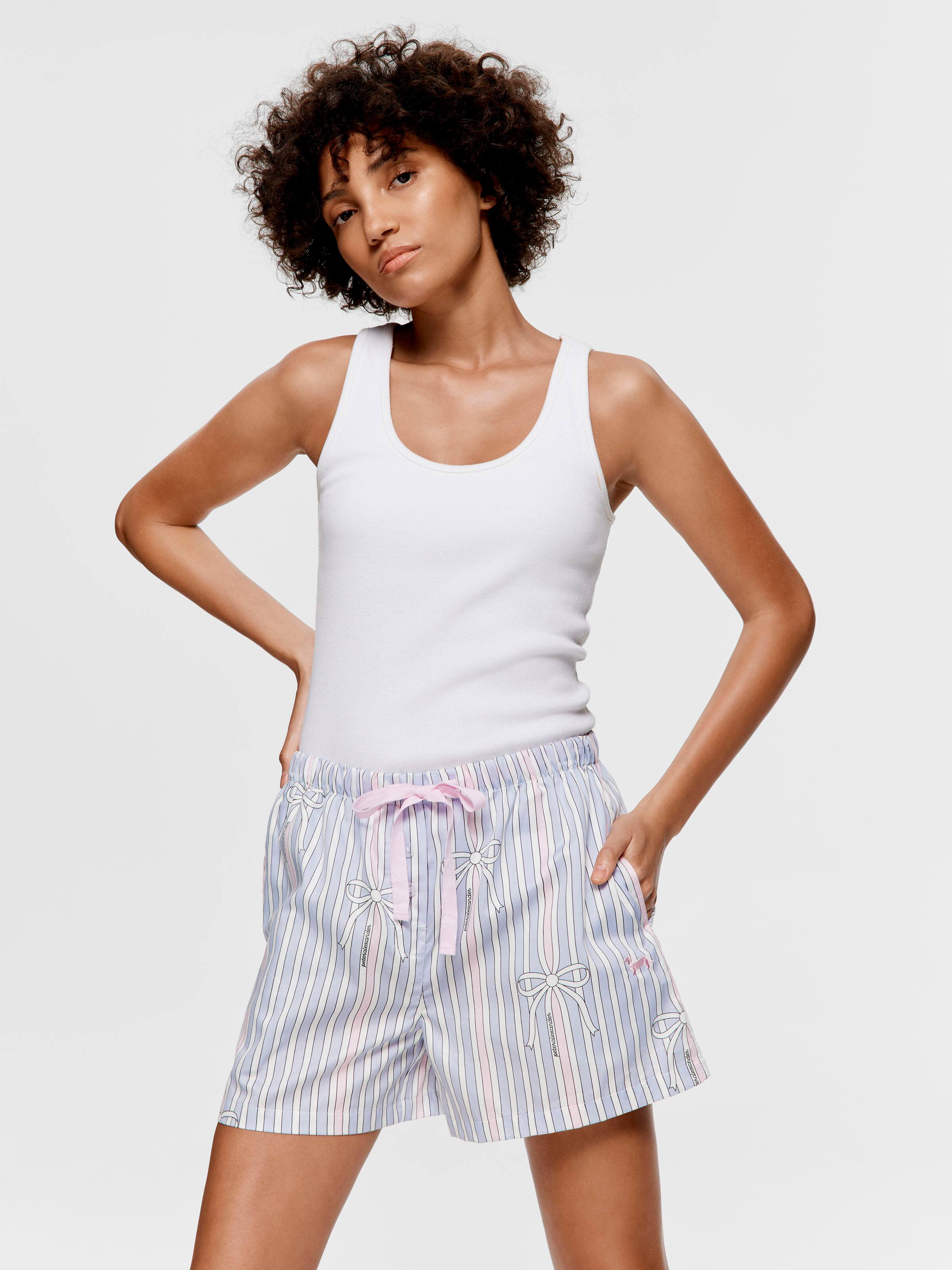 Image for Bow Stripe Mid Short from Peter Alexander