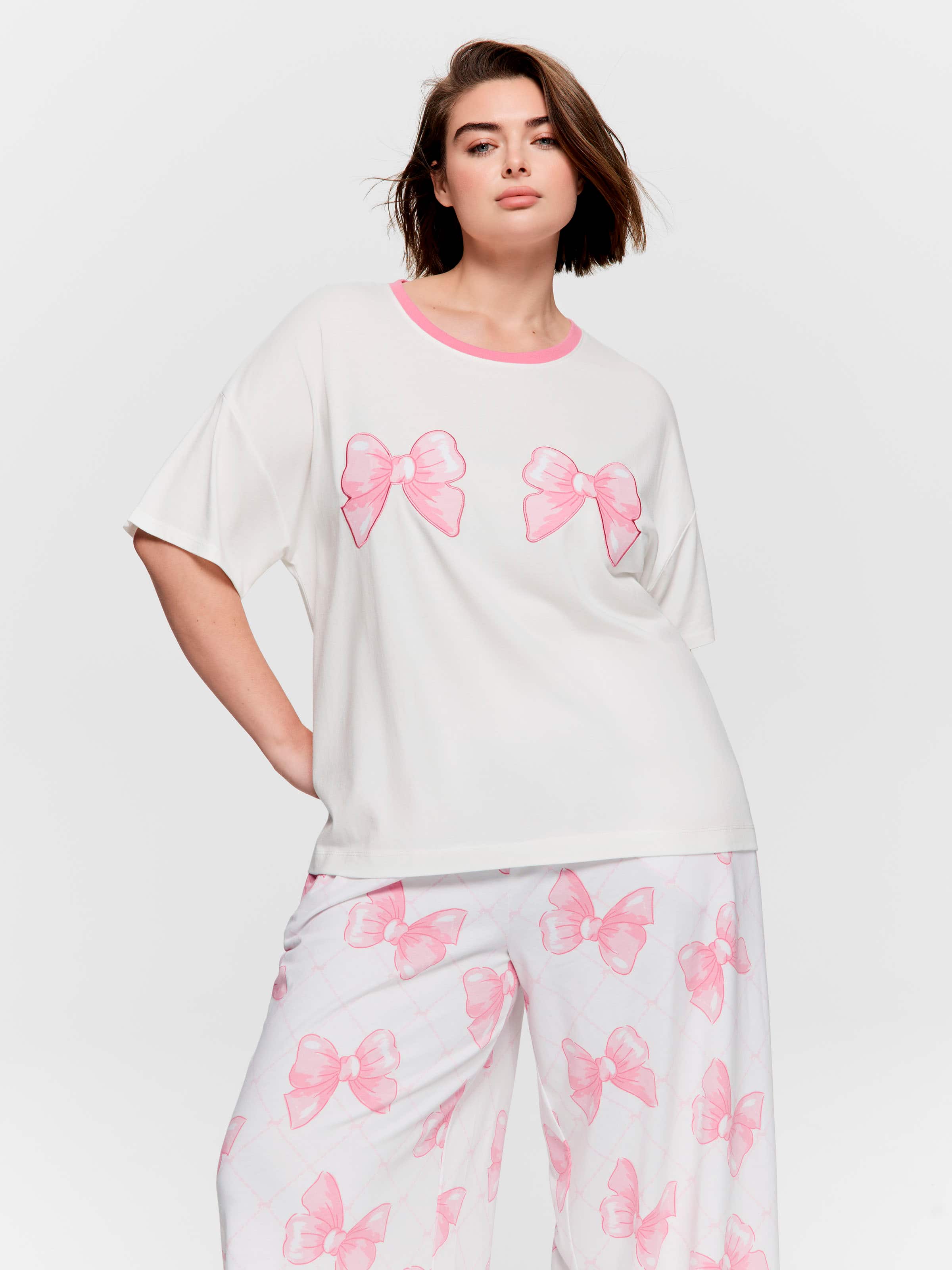 P.A. Plus Bow Oversized Tshirt
