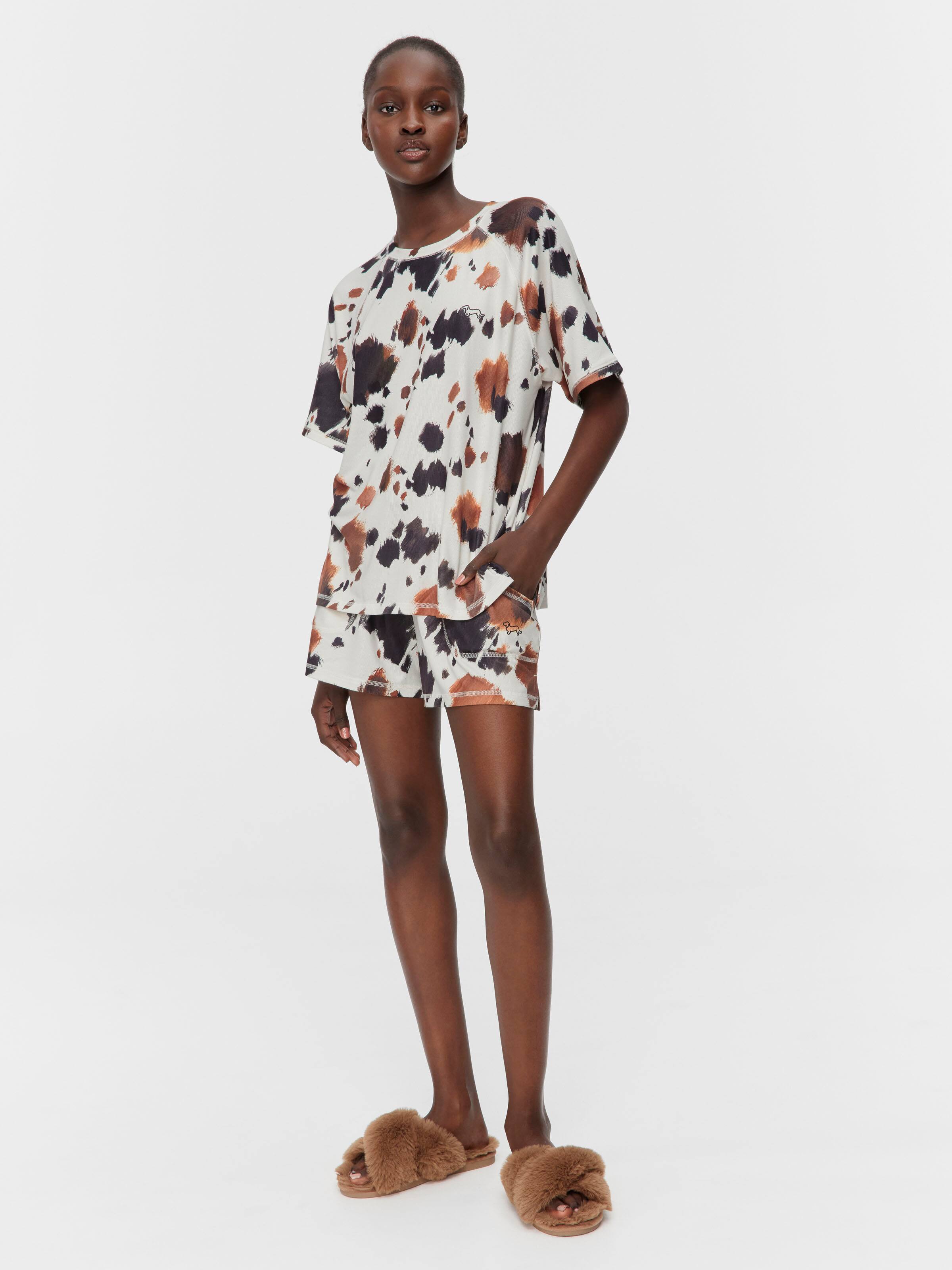 Cow Plush Oversized Tshirt
