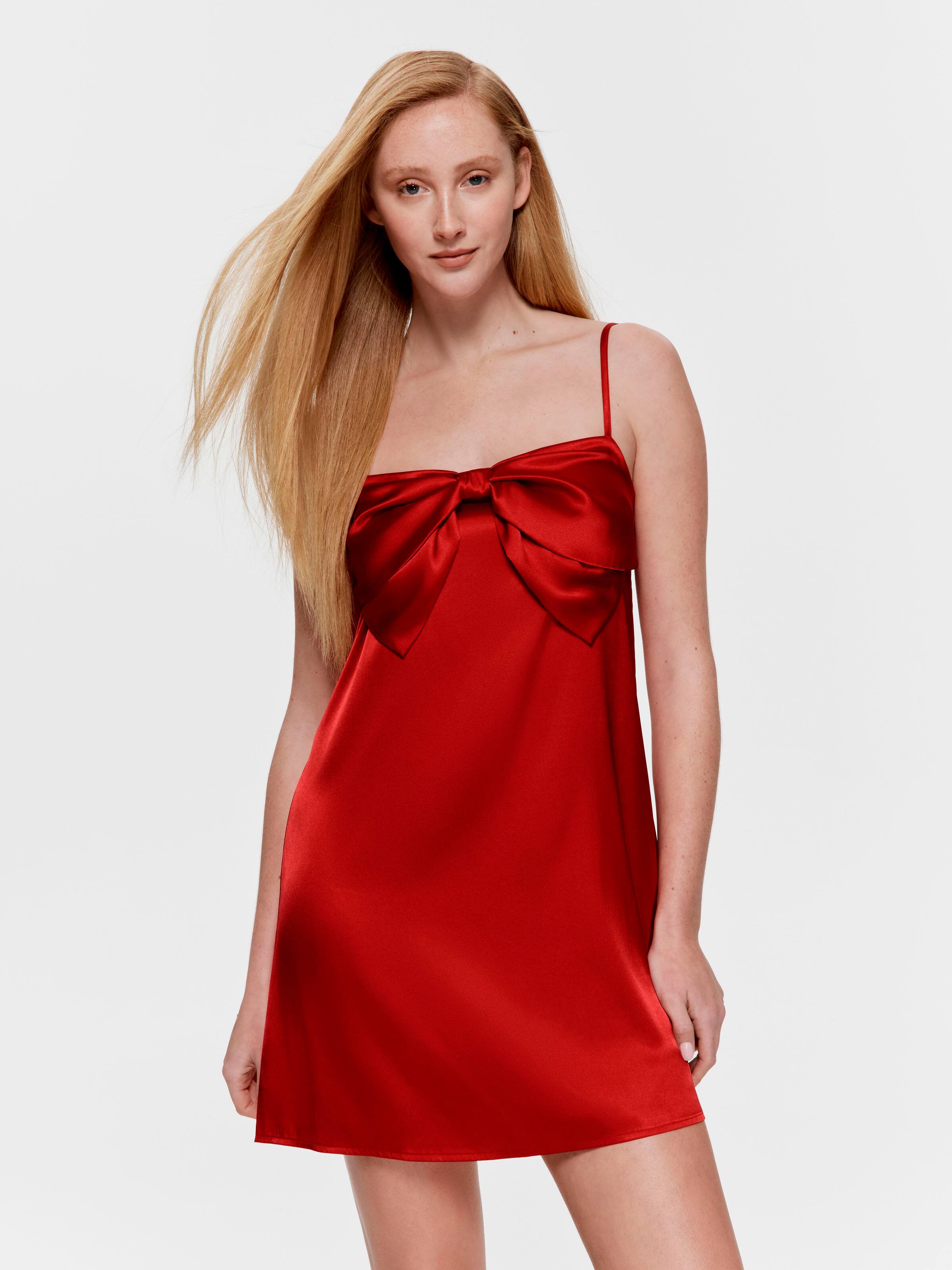 Bow Satin Chemise