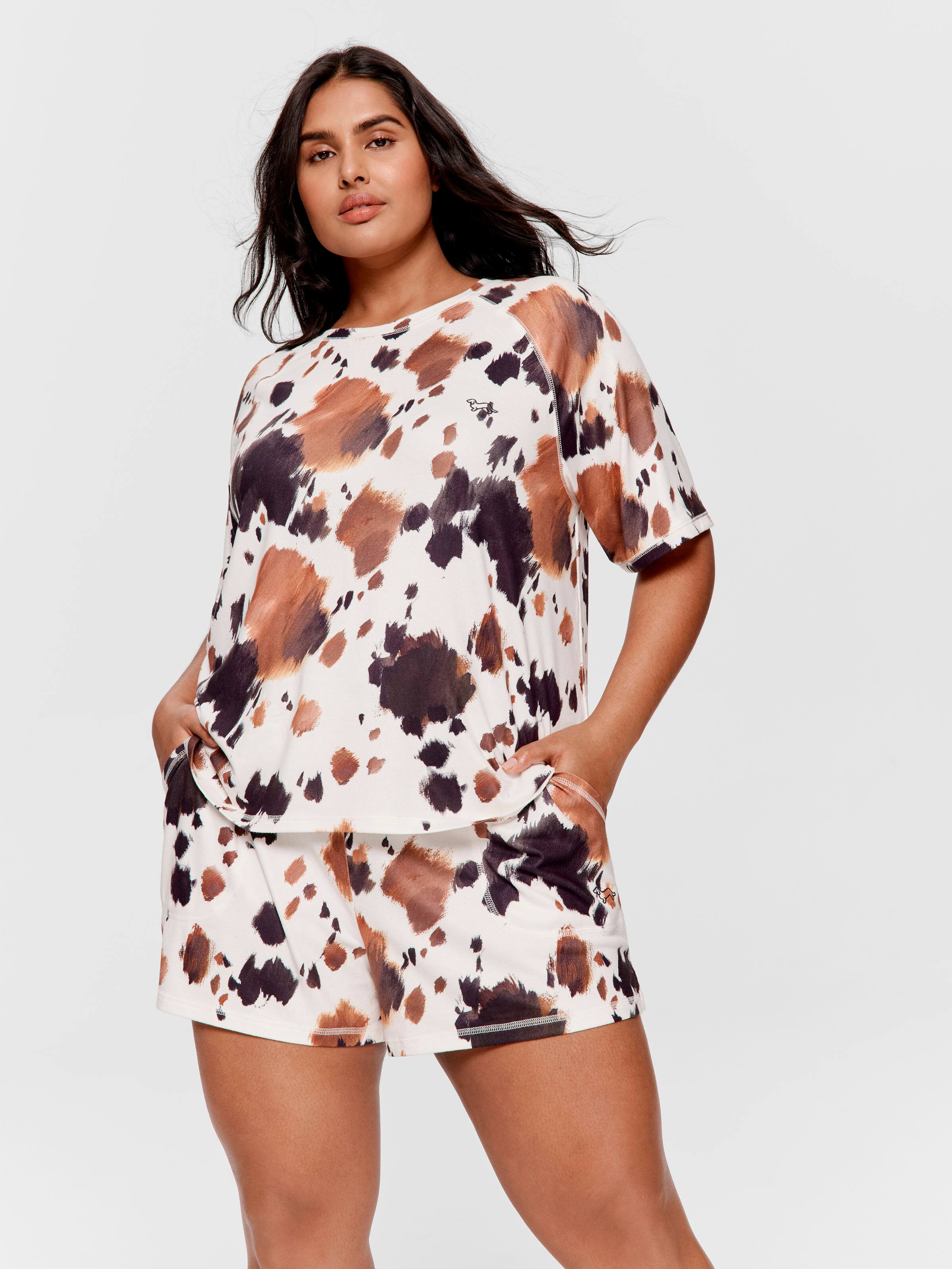 P.A. Plus Cow Plush Oversized Tshirt