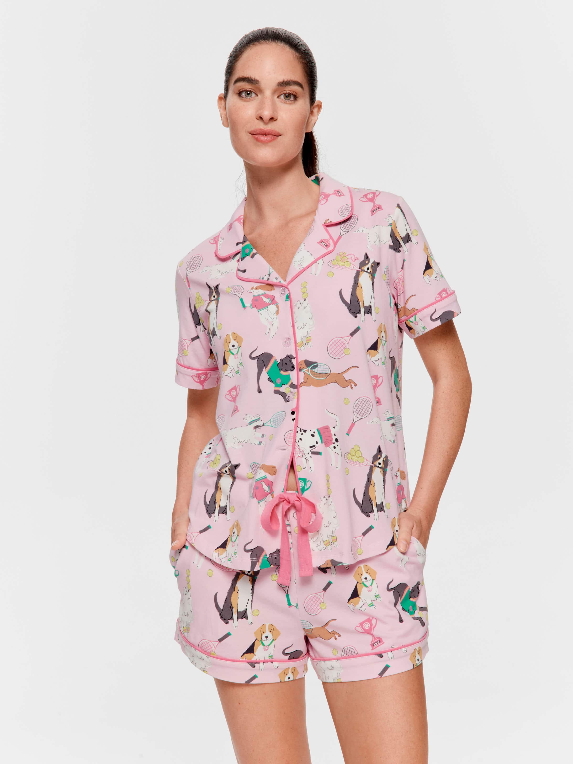 Image for Dog Tennis Shortie Pj Set from Peter Alexander