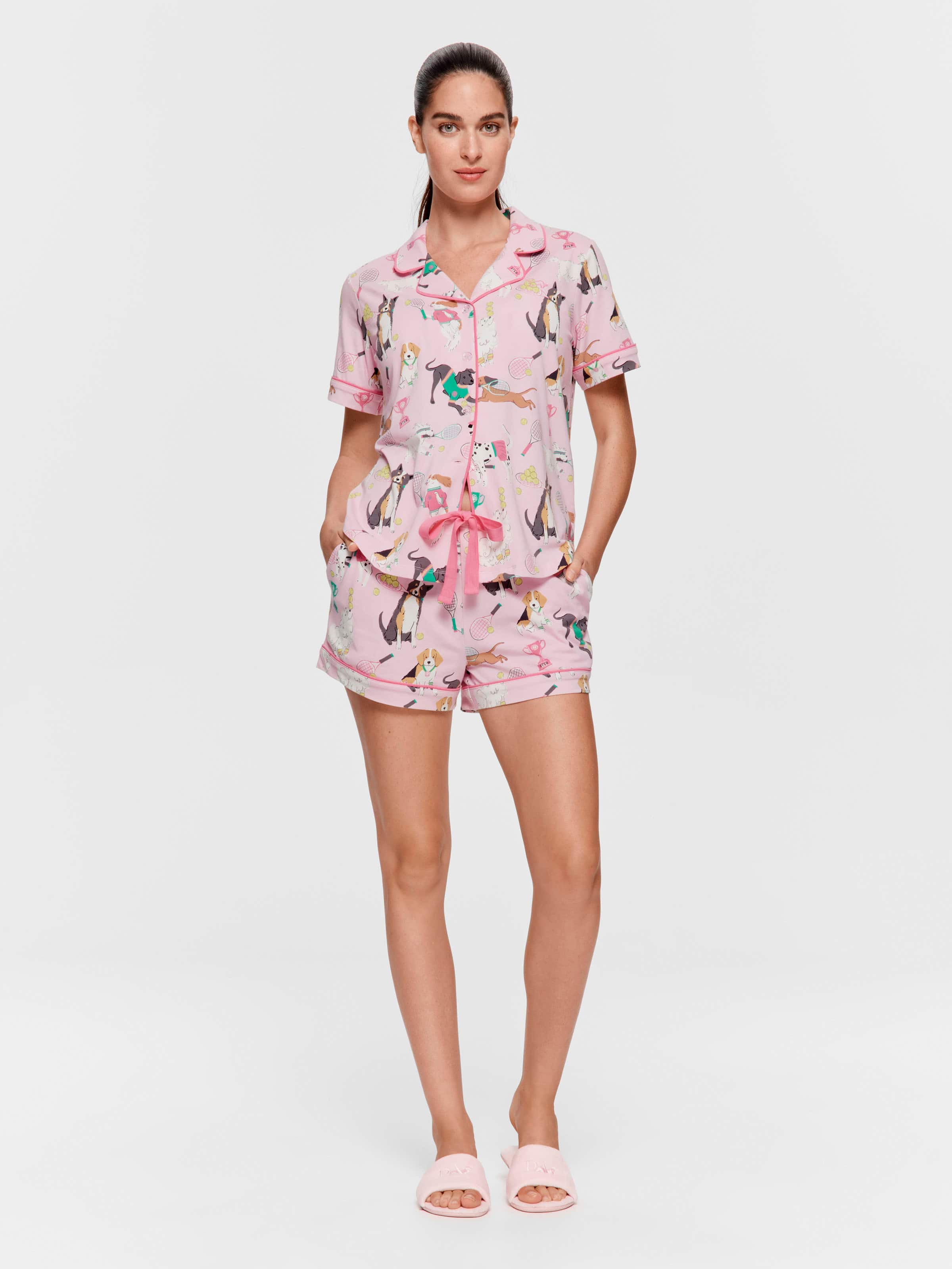 Image for Dog Tennis Shortie Pj Set from Peter Alexander