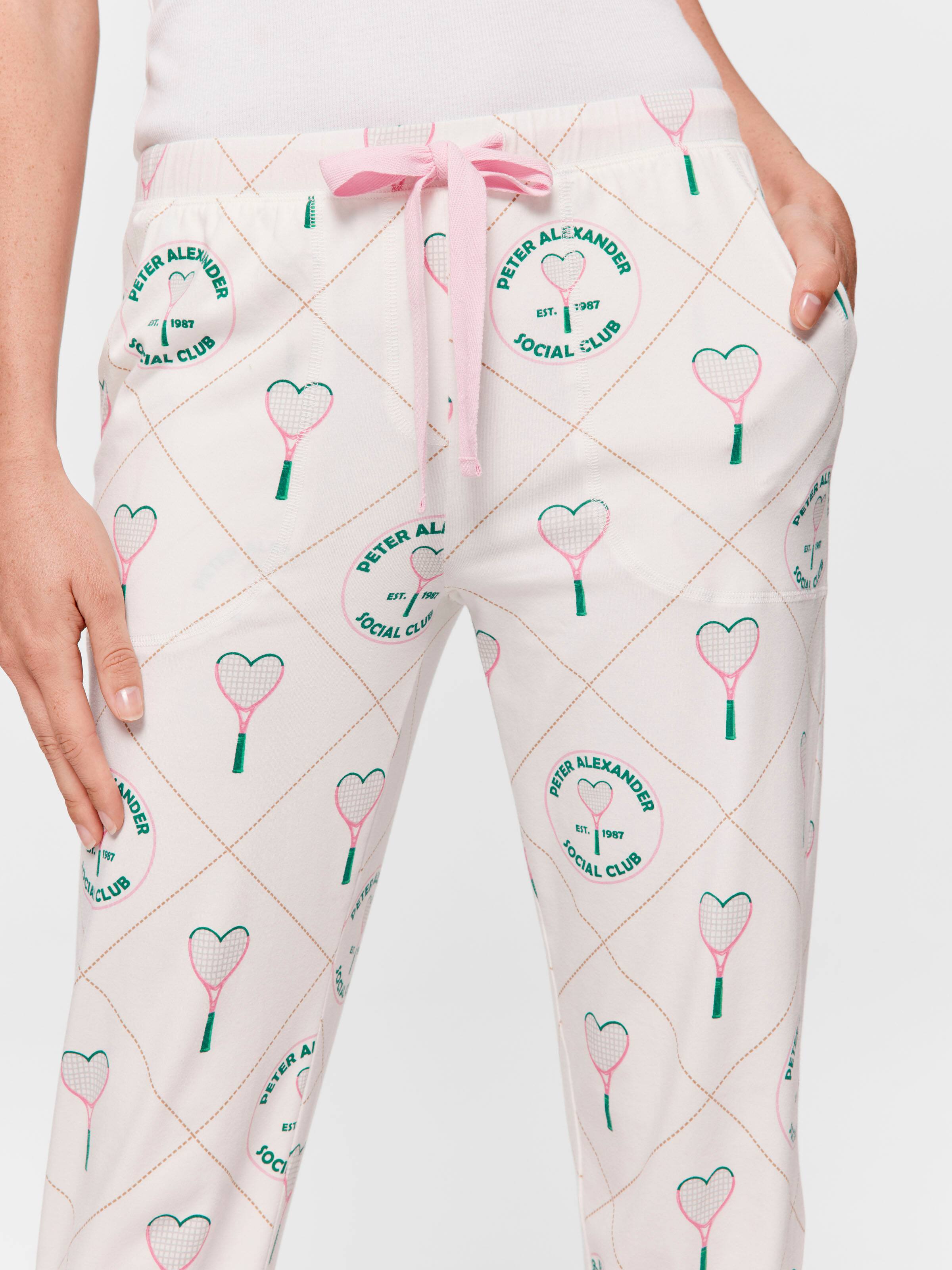 Heart Tennis Easy Pj Bottom