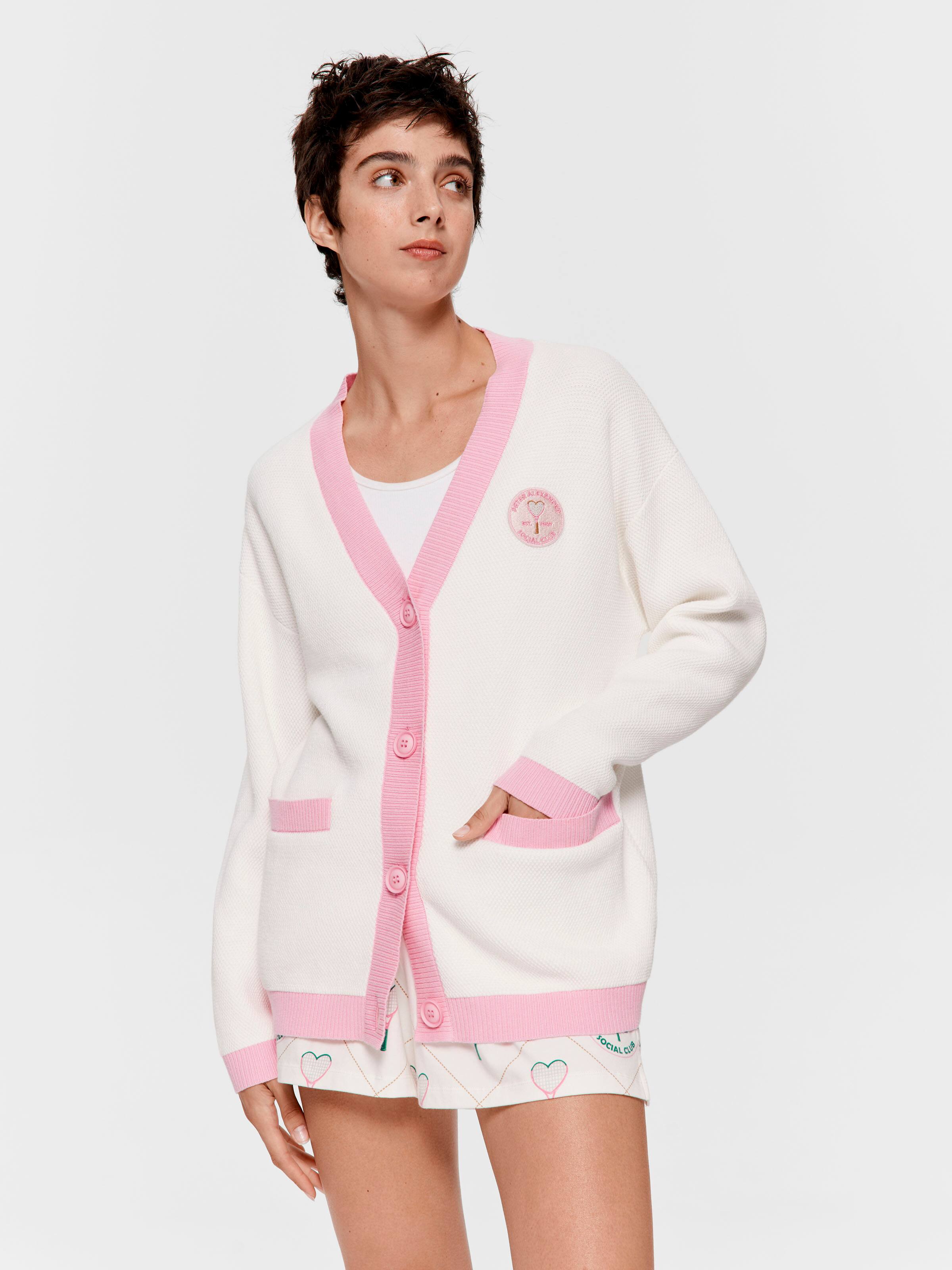 Image for Social Club Cotton Knit Cardigan from Peter Alexander
