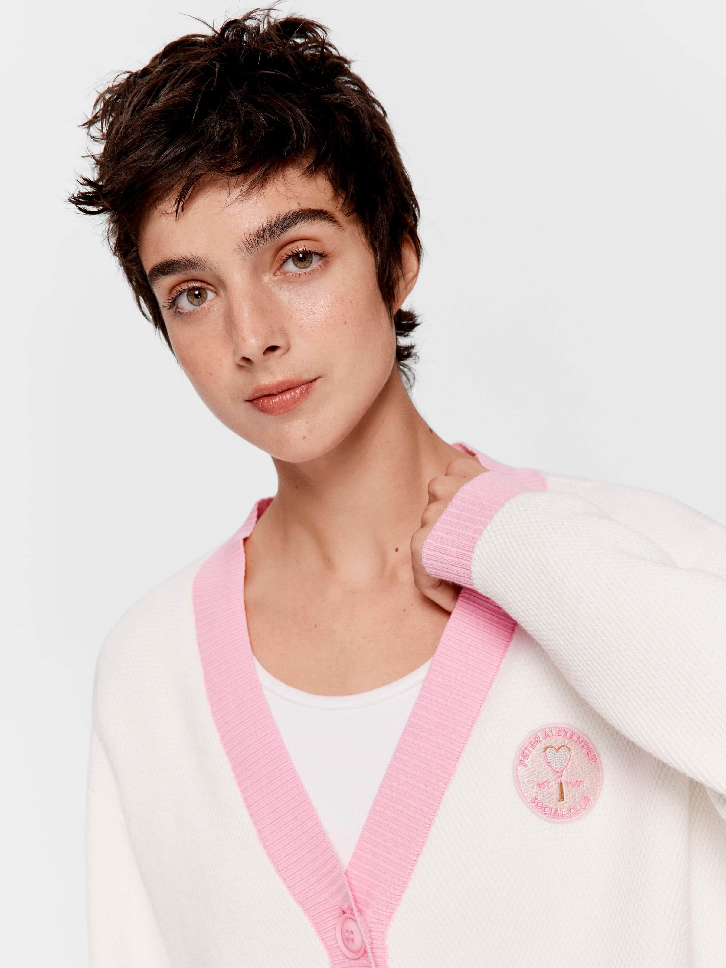 Social Club Cotton Knit Cardigan