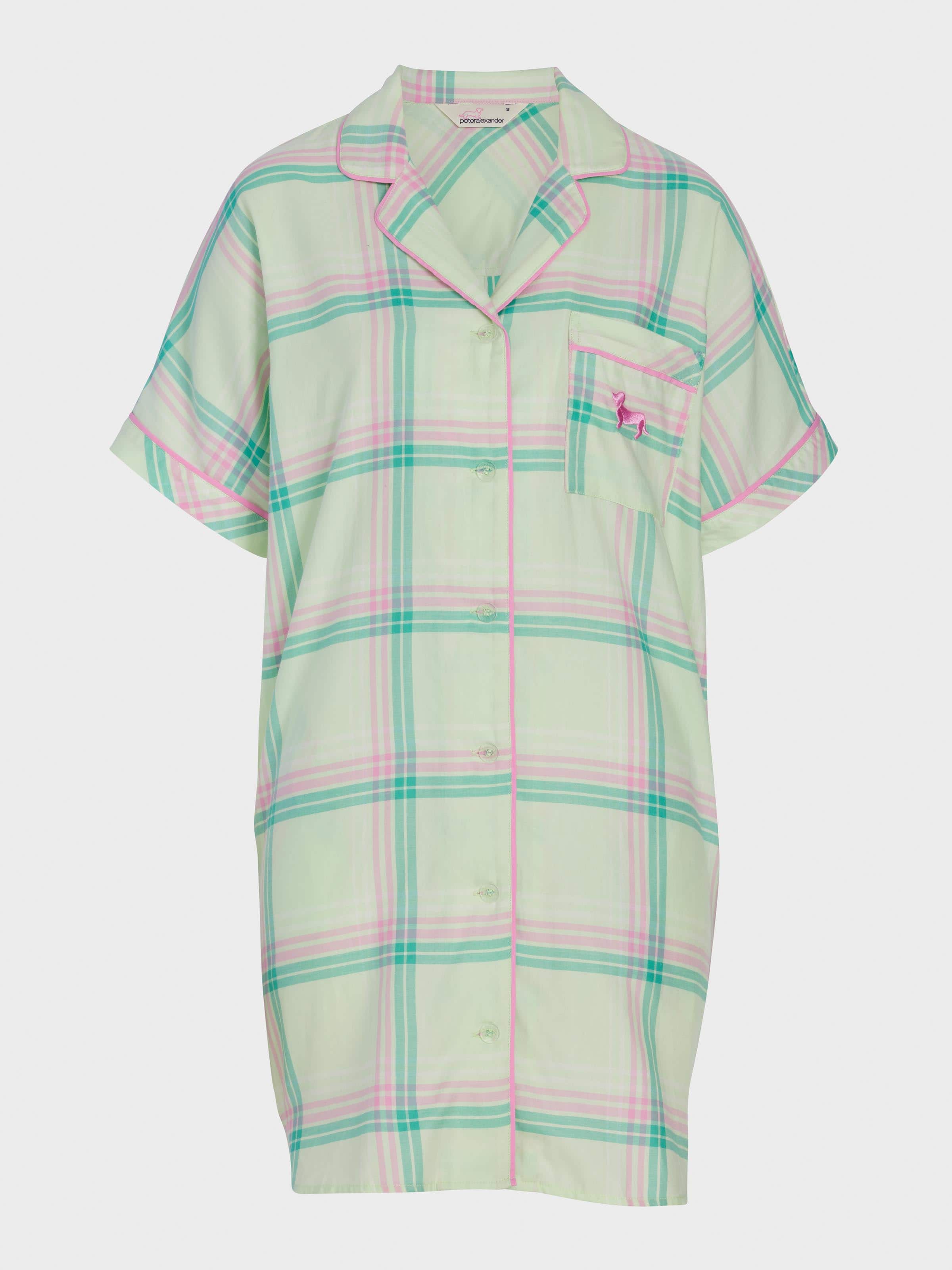 Image for Check Cotton Sateen Nightshirt from Peter Alexander