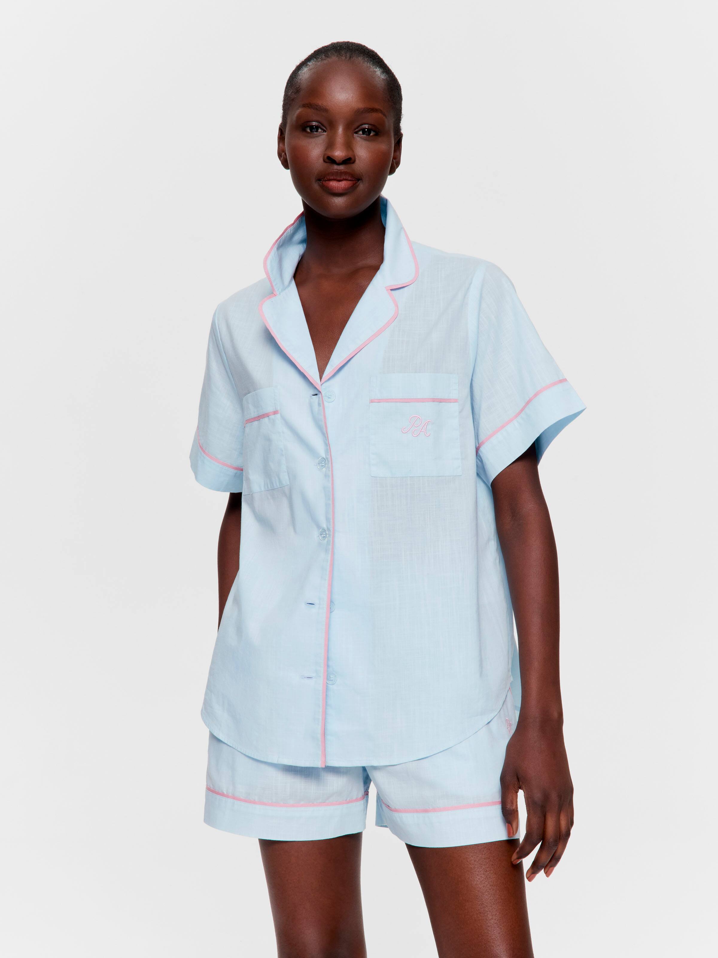 Soft Blue 100% Cotton Shirt
