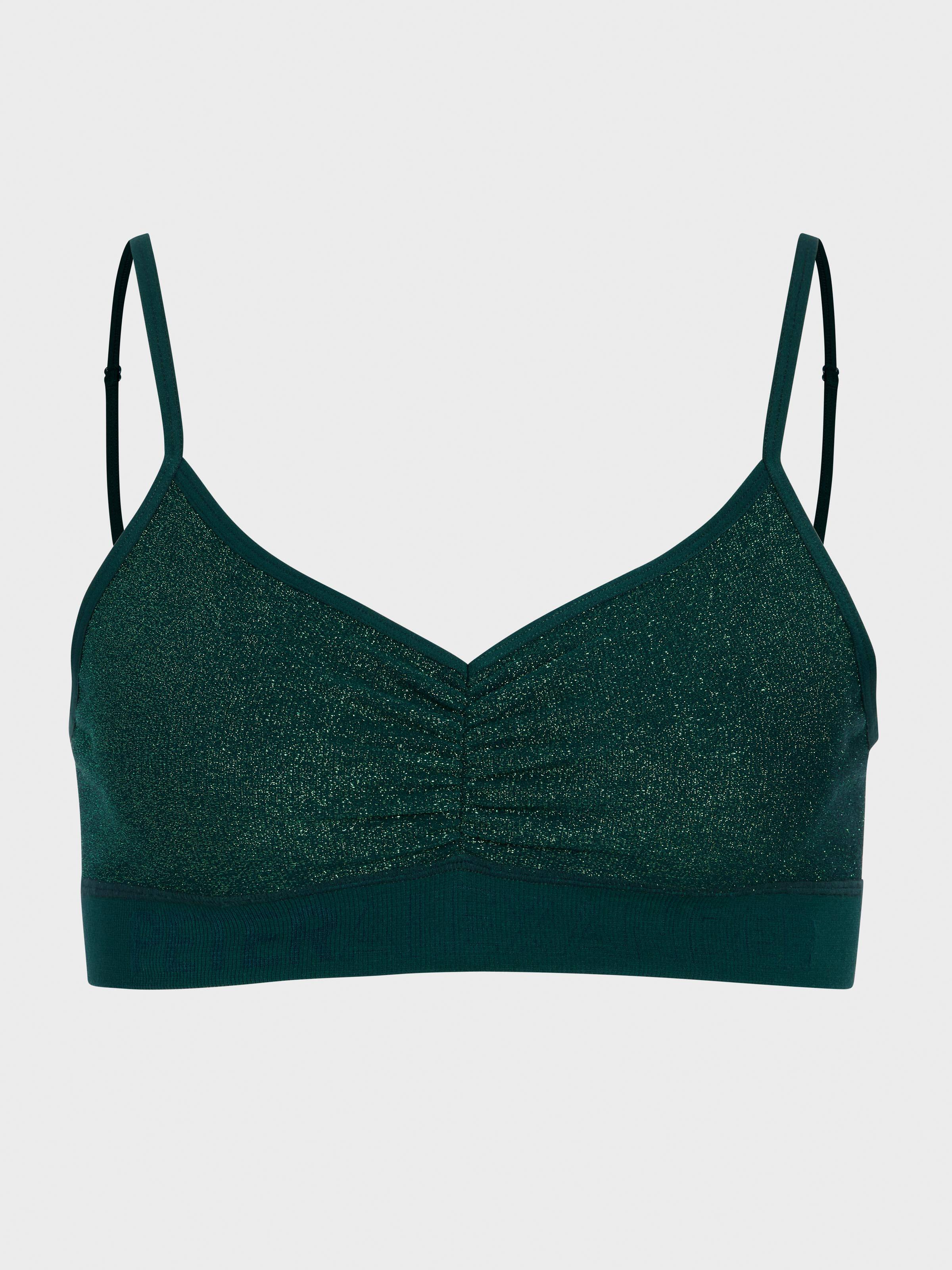 Image for Green Lurex Bralette from Peter Alexander