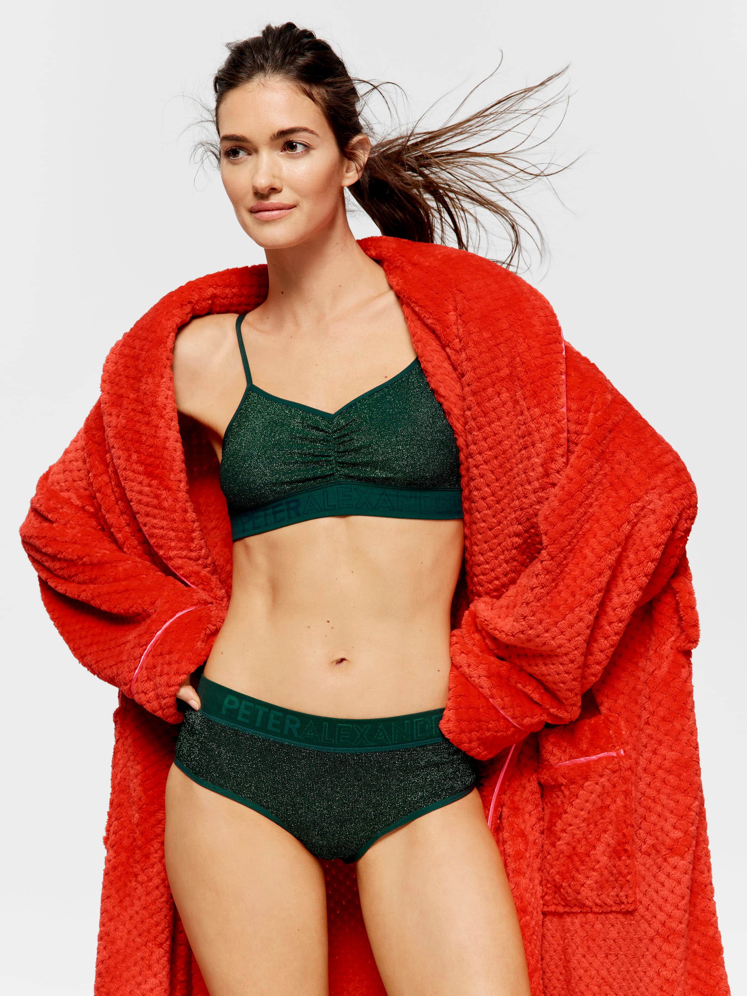 Green Lurex Brief