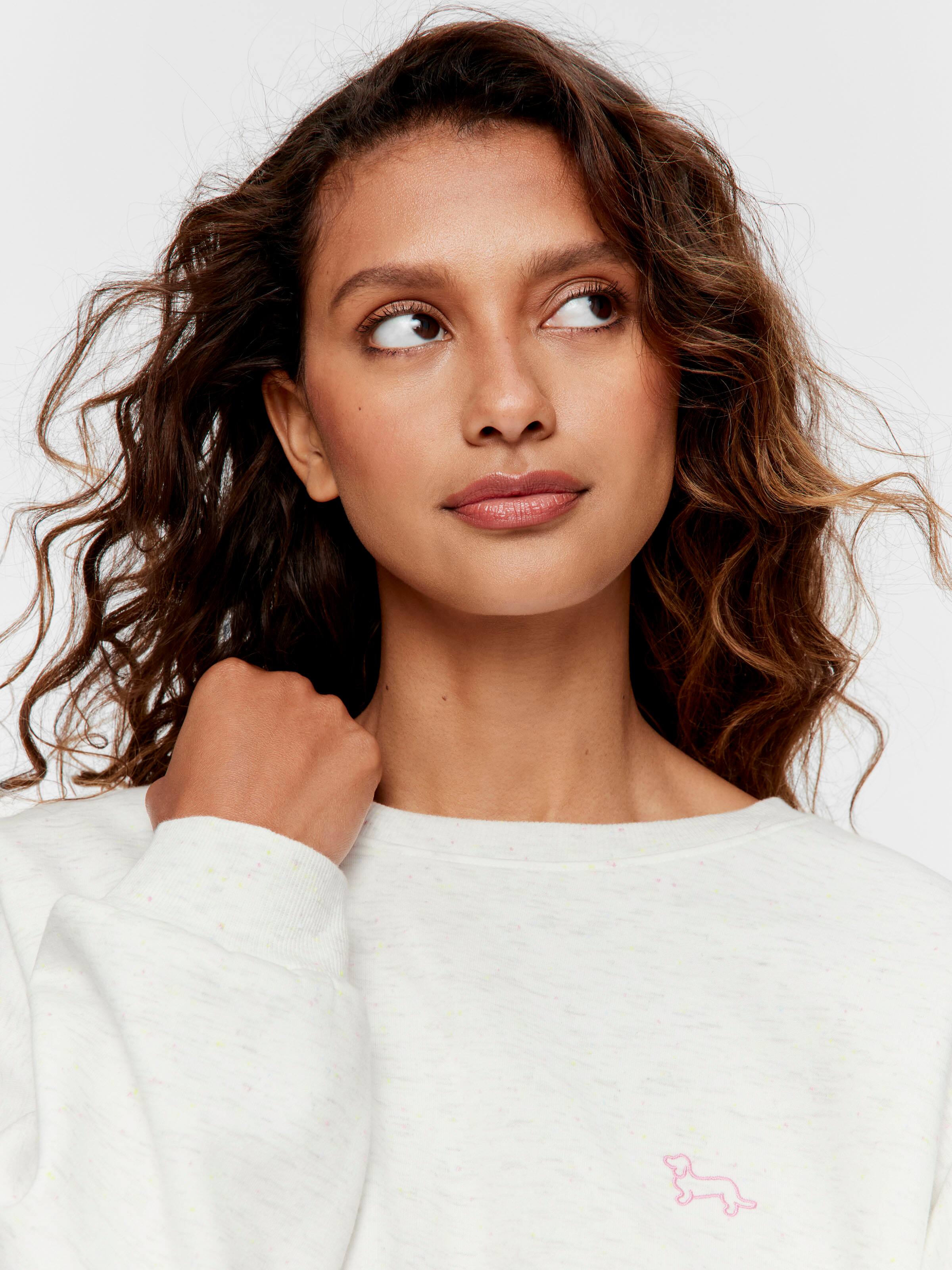 Speckle Fleece Sweater