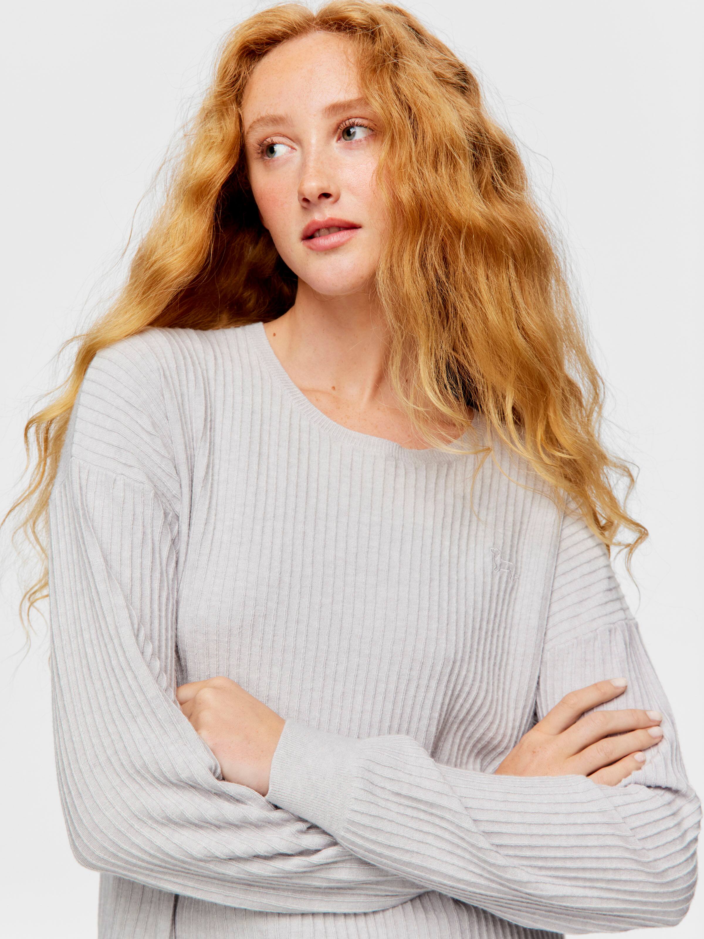 Grey Knit Sweater