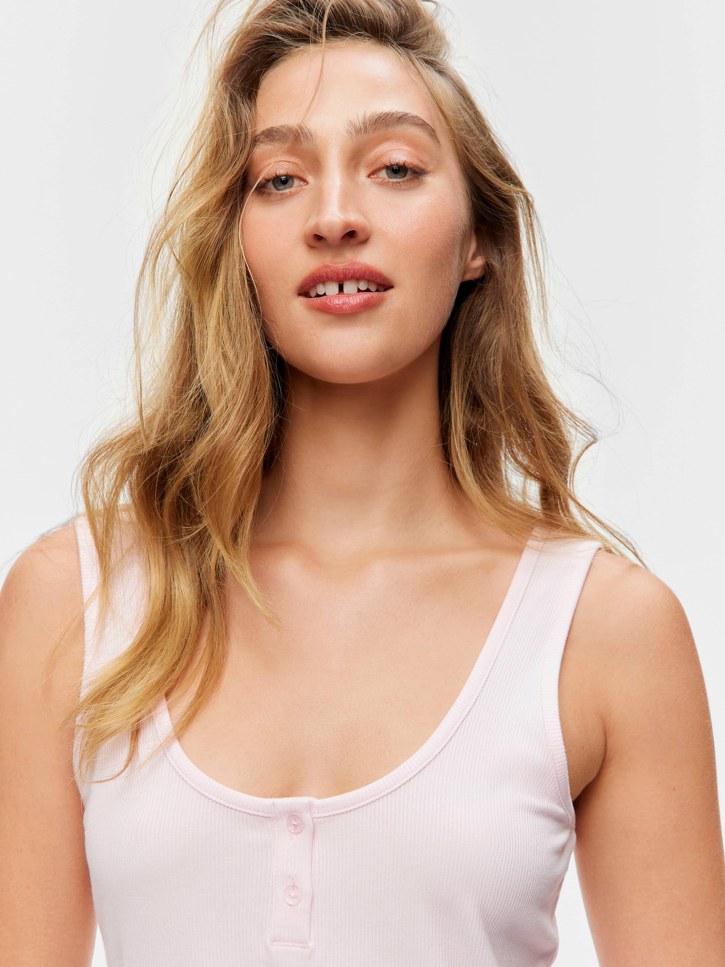 Pink Rib Cami Pj Set