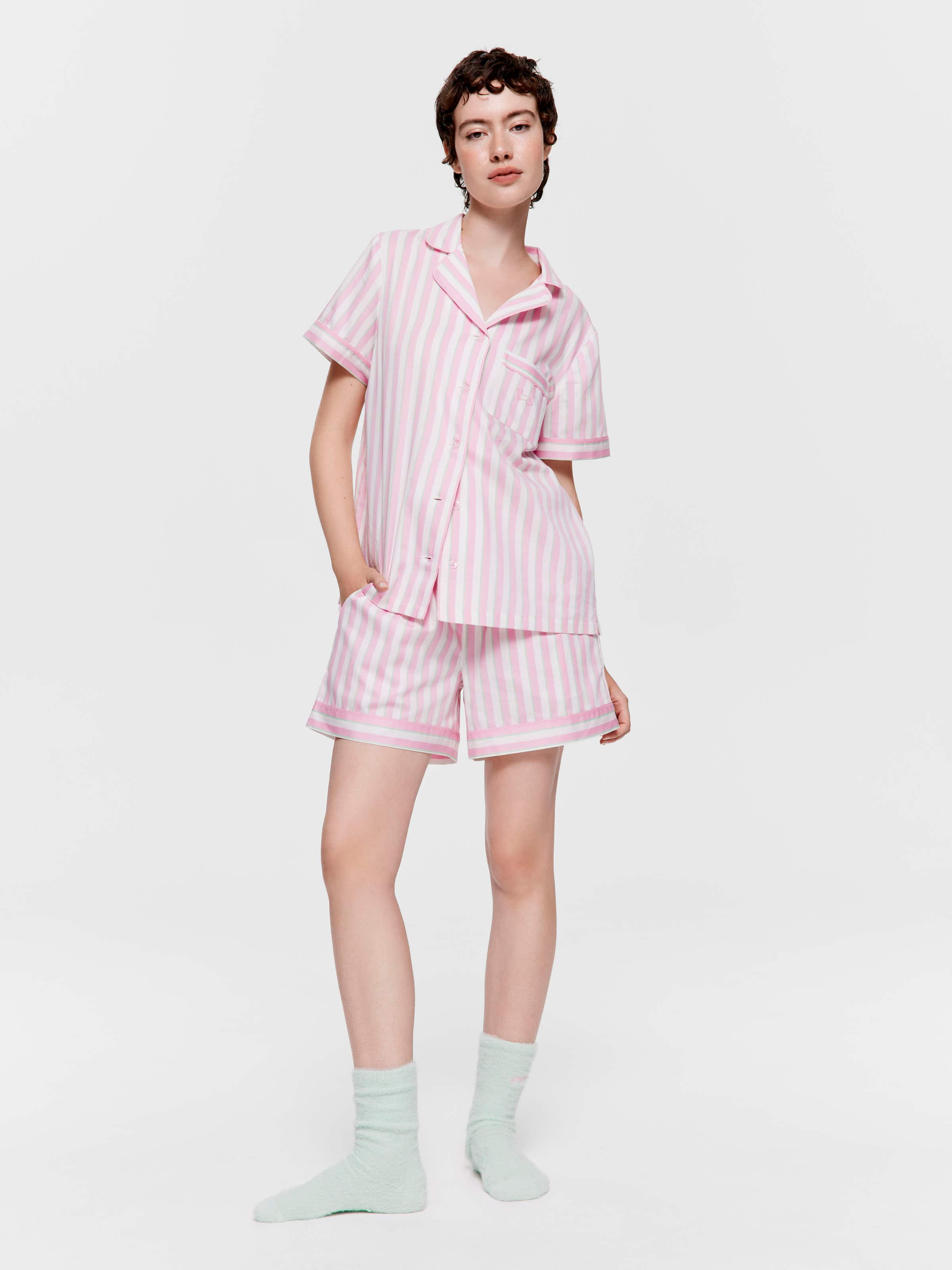 Stripe Shortie Pj Set