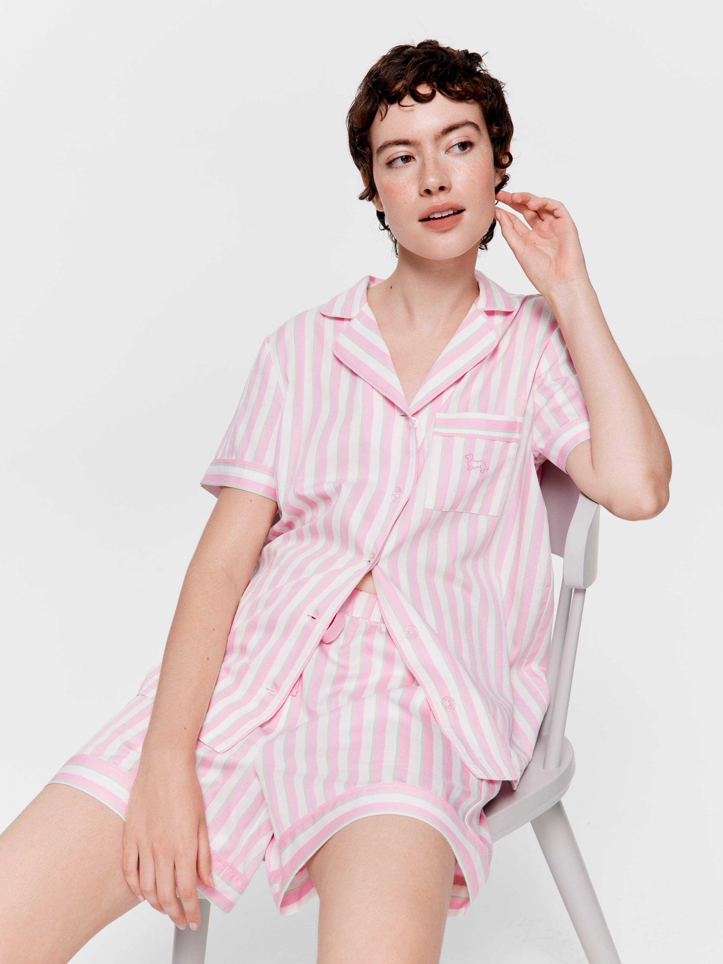 Stripe Shortie Pj Set