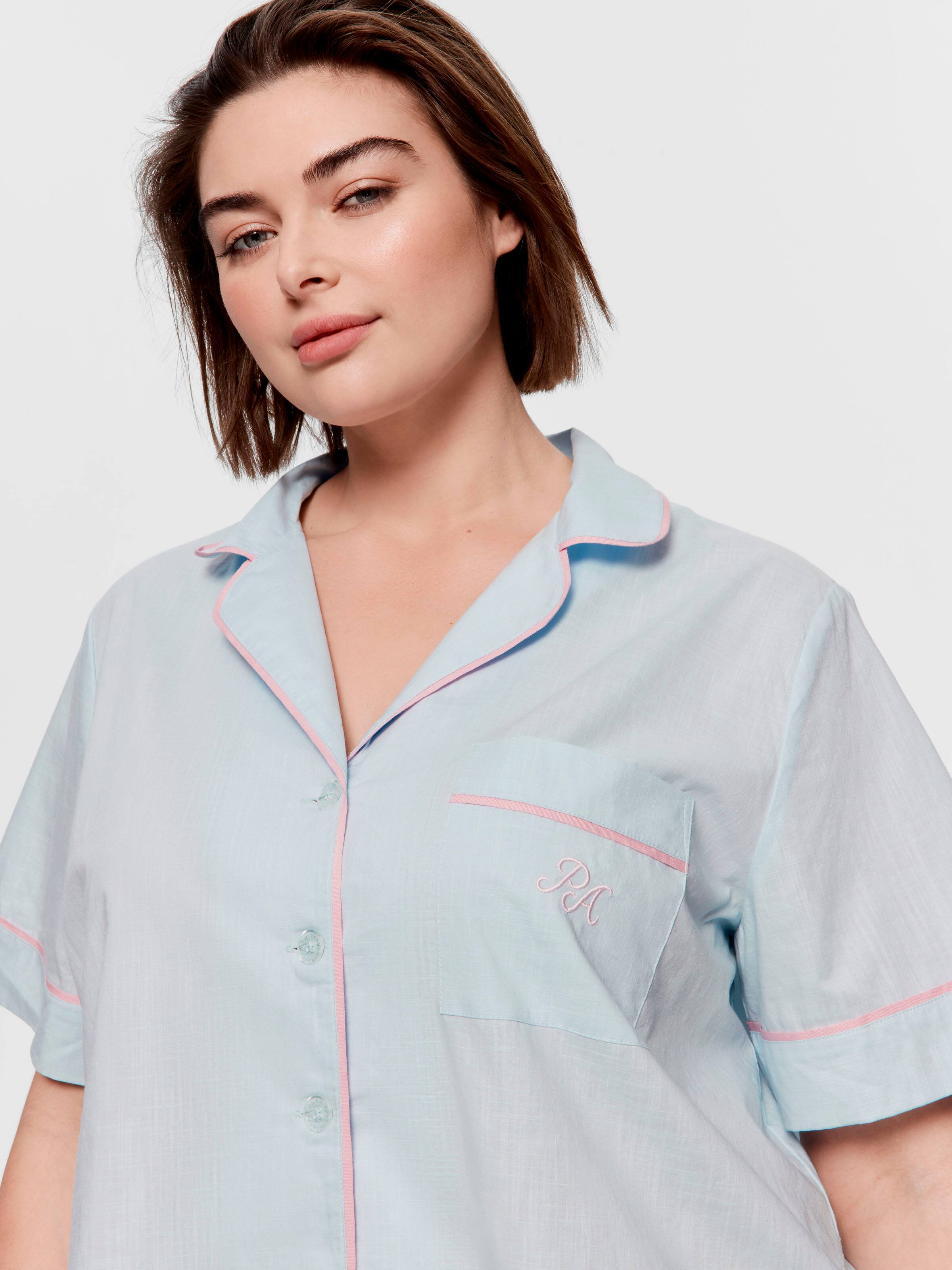 Soft Blue 100% Cotton Shirt