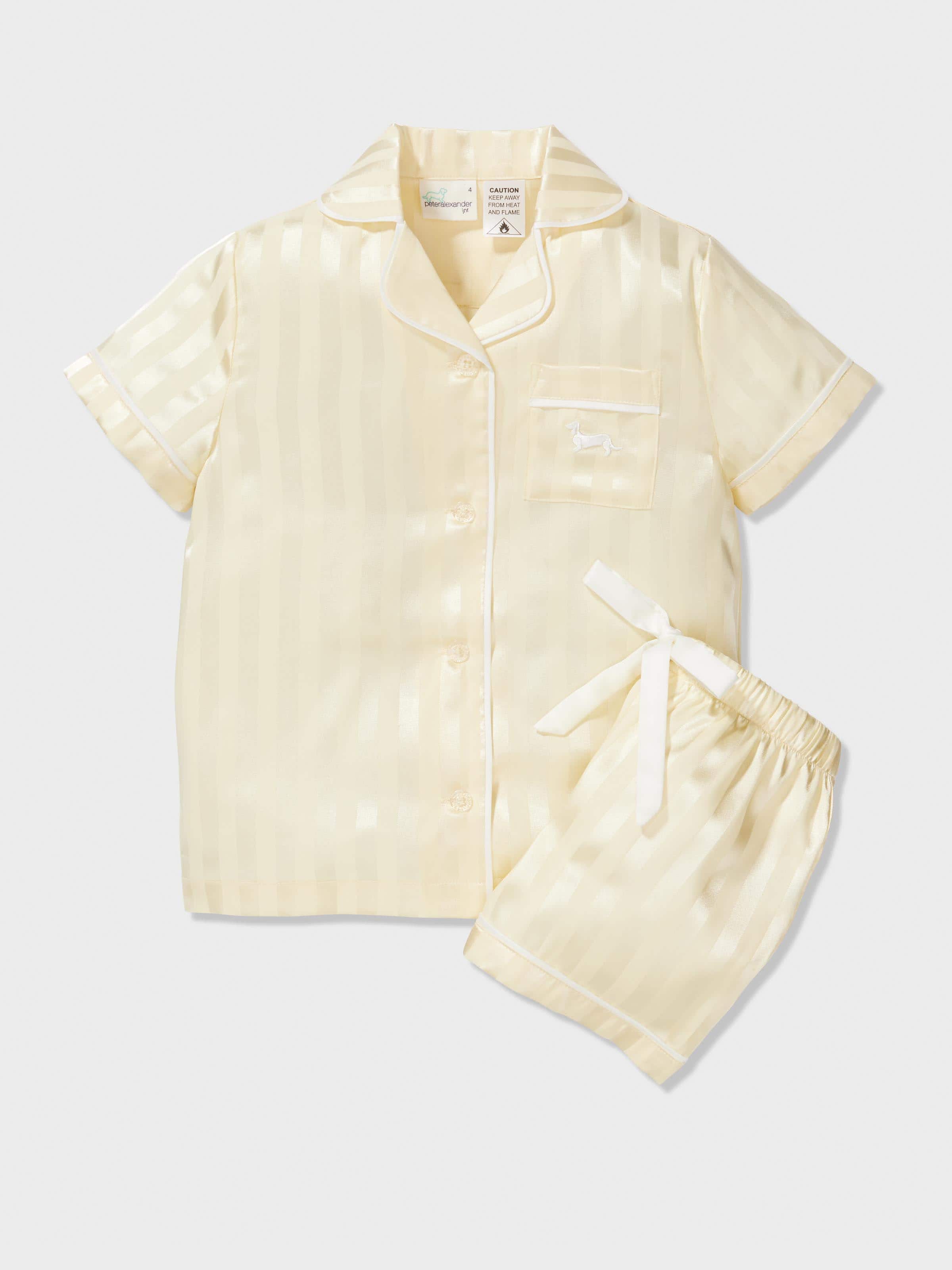 Girls Butter Satin Classic Pj Set