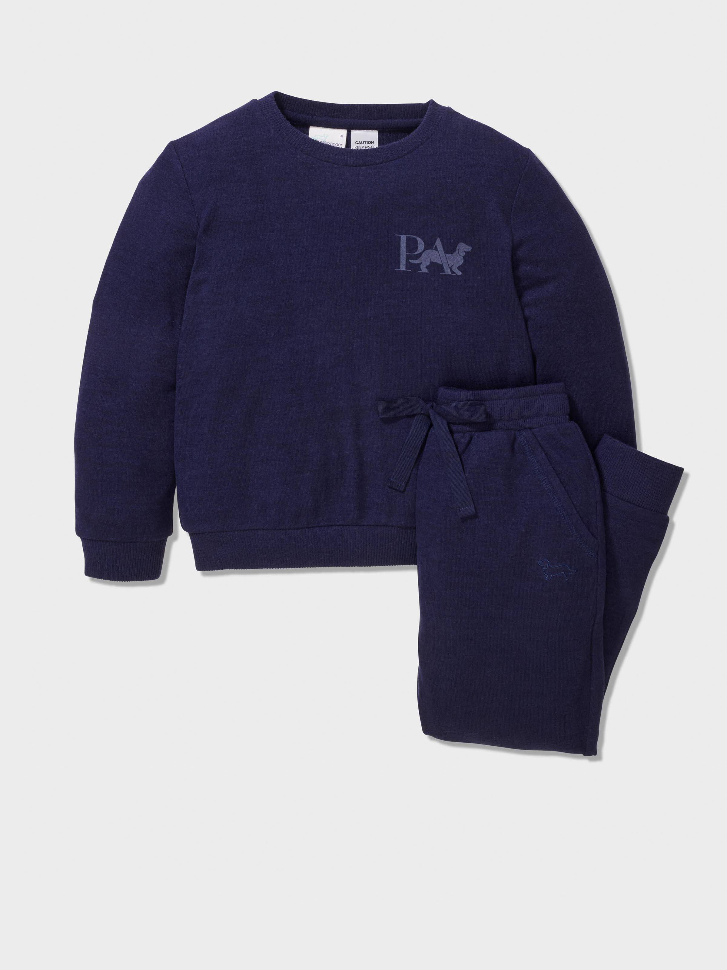 Image for Jnr Boys Fuzzy Navy Pj Set from Peter Alexander