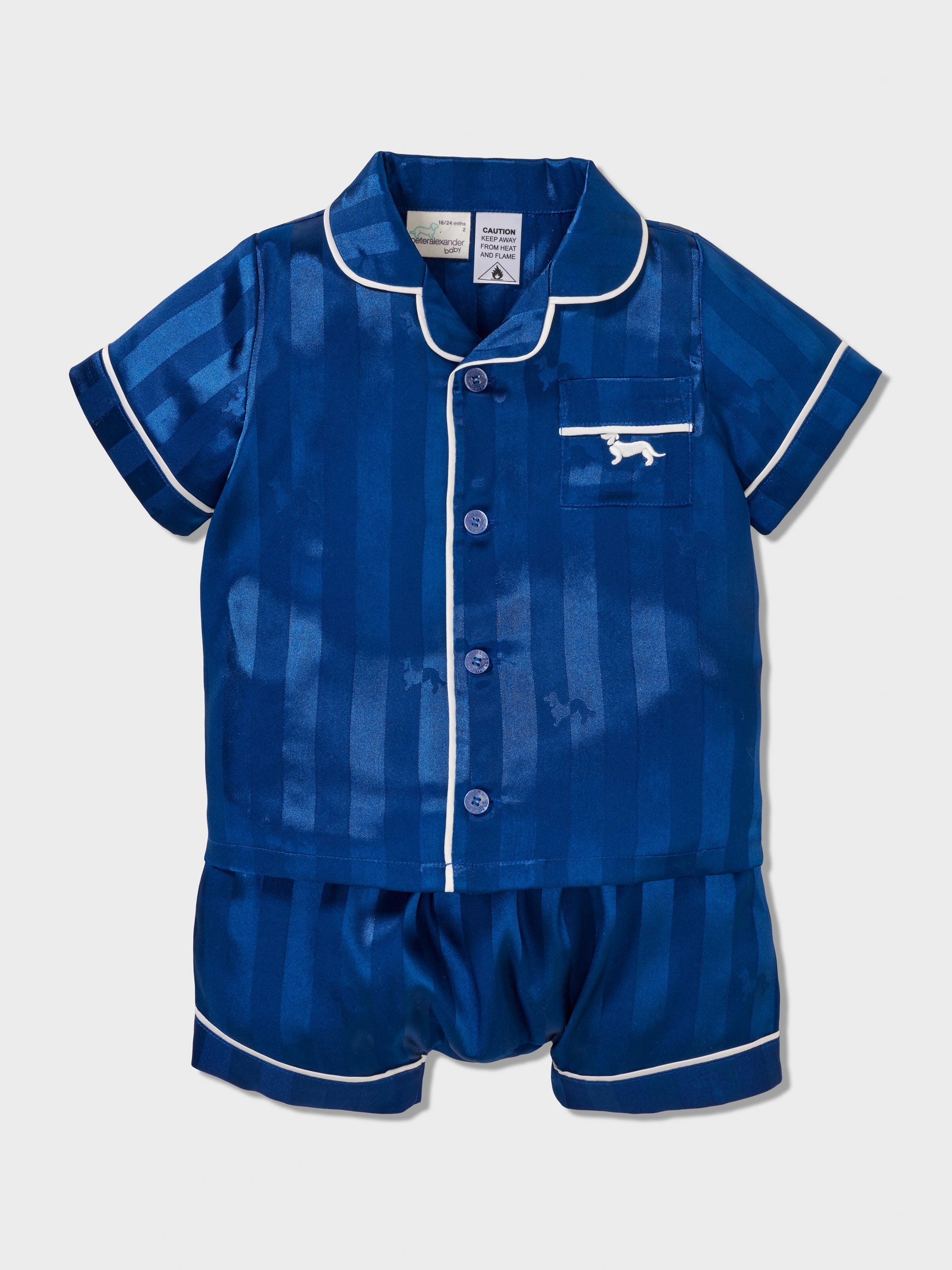 Baby Navy Satin Set