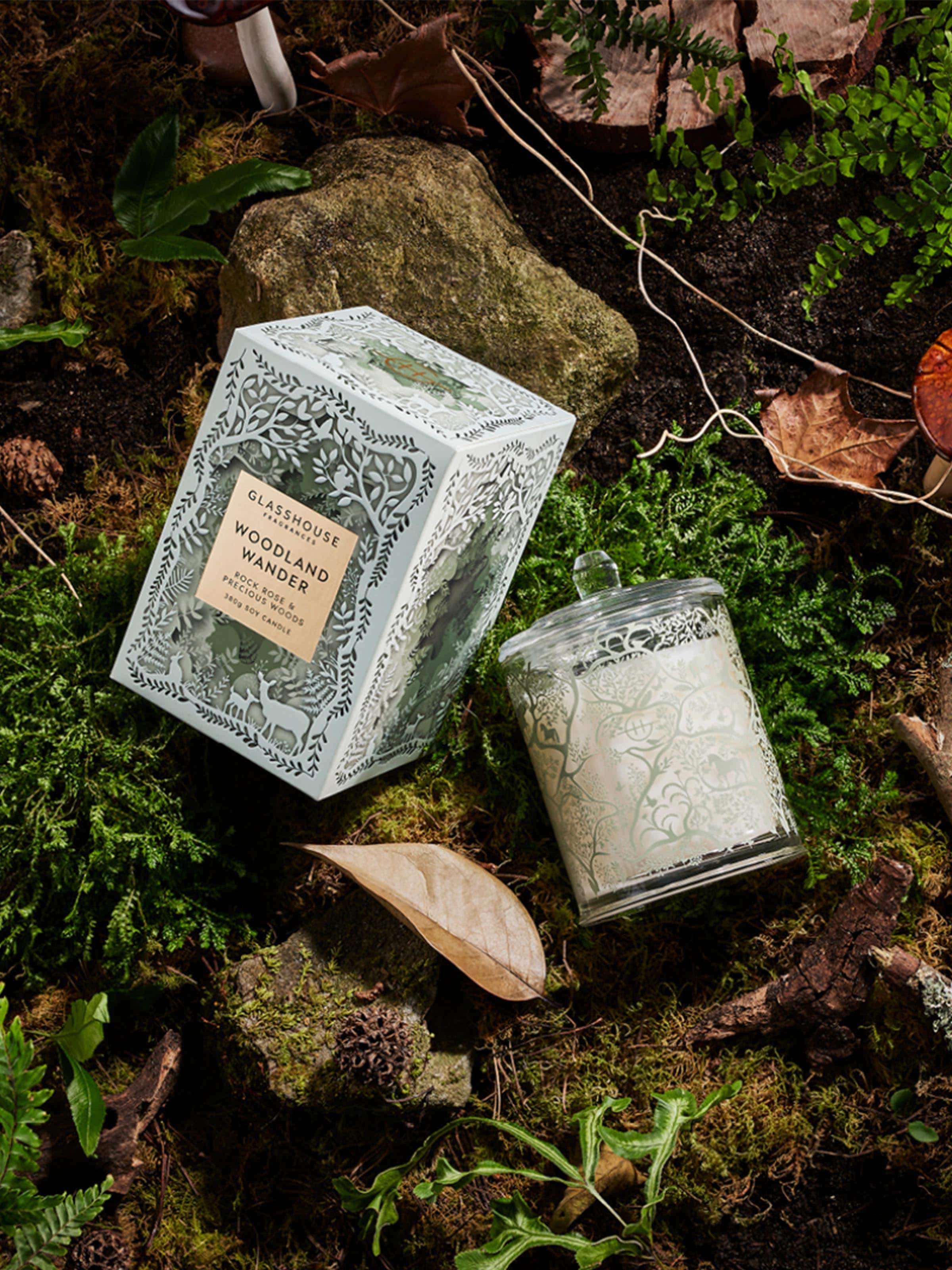 Glasshouse Fragrances Limited Edition Woodlands Wander 380G Candle