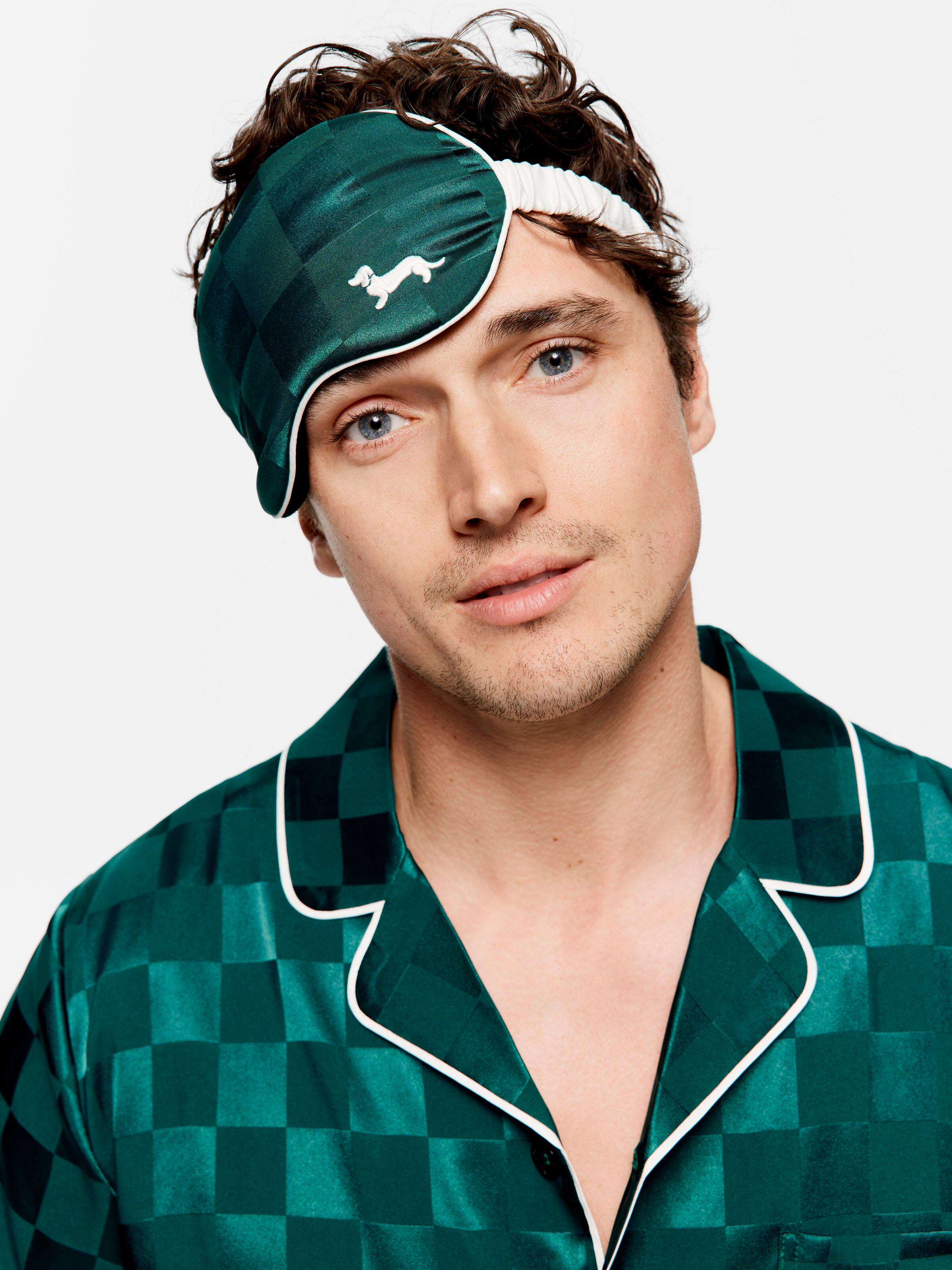 Image for Green Satin Eye Mask from Peter Alexander