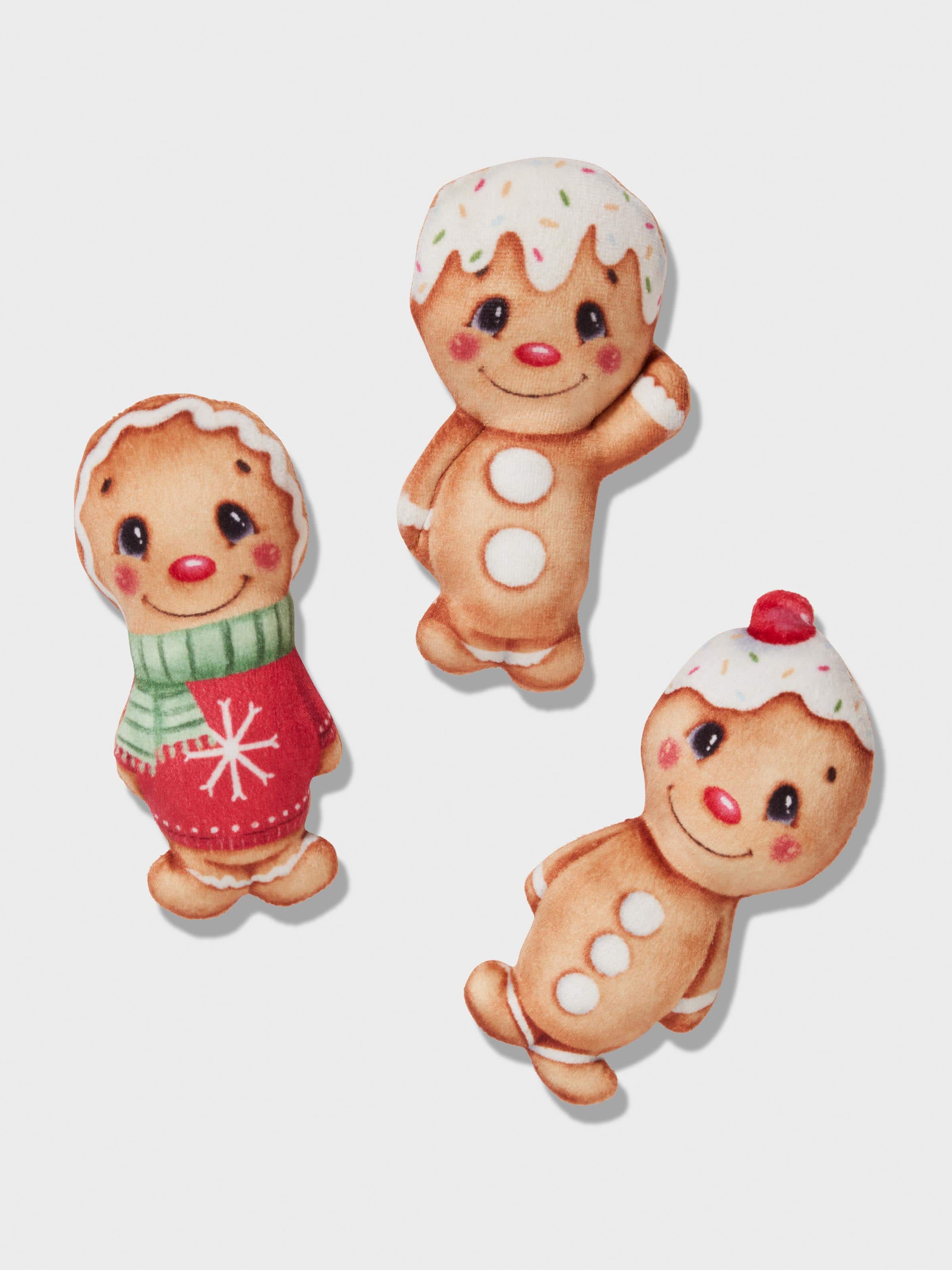 Gingerbread Dog Toy 3 Pack