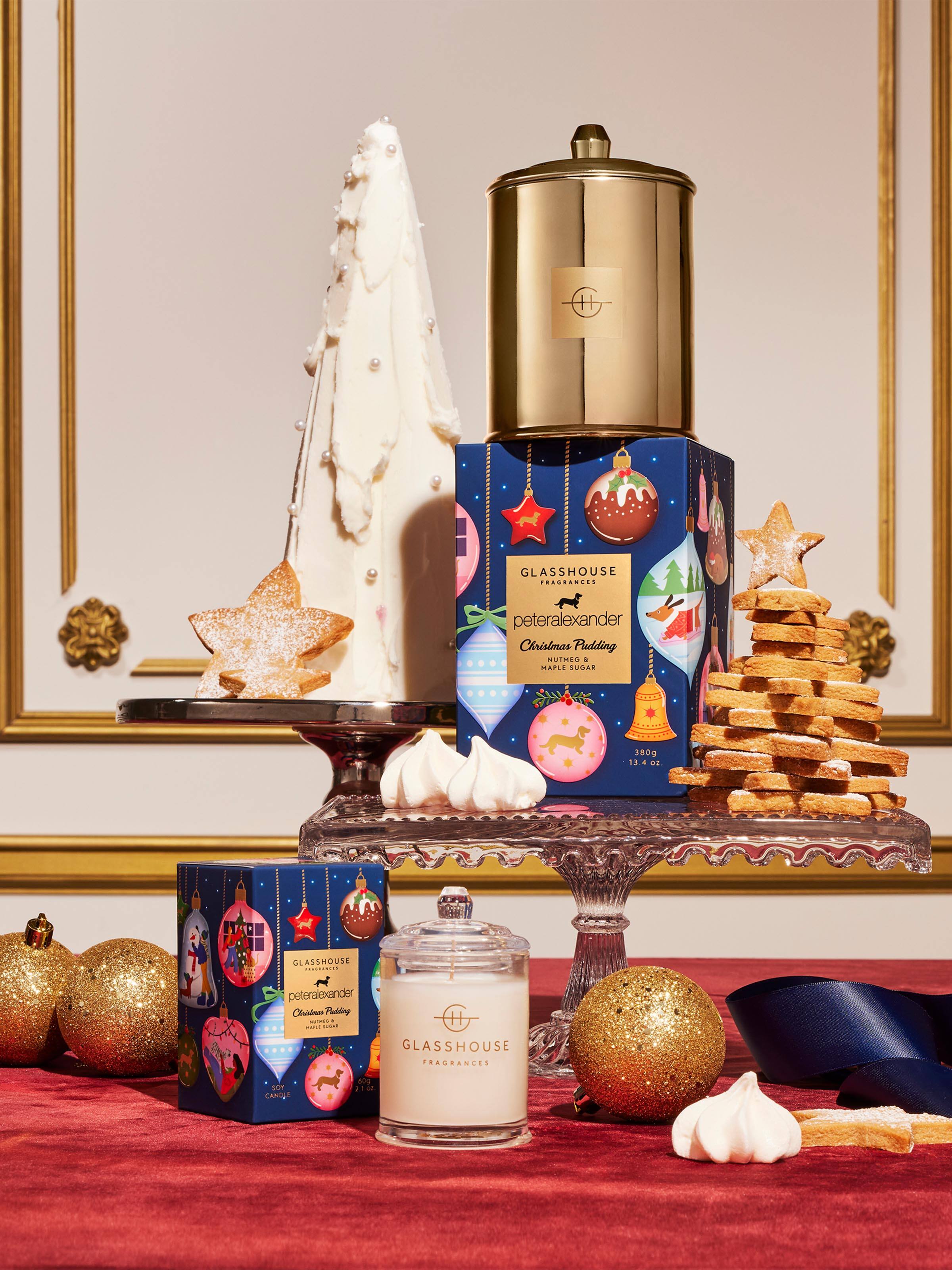 Glasshouse Fragrances Limited Edition Christmas Pudding 60G Candle