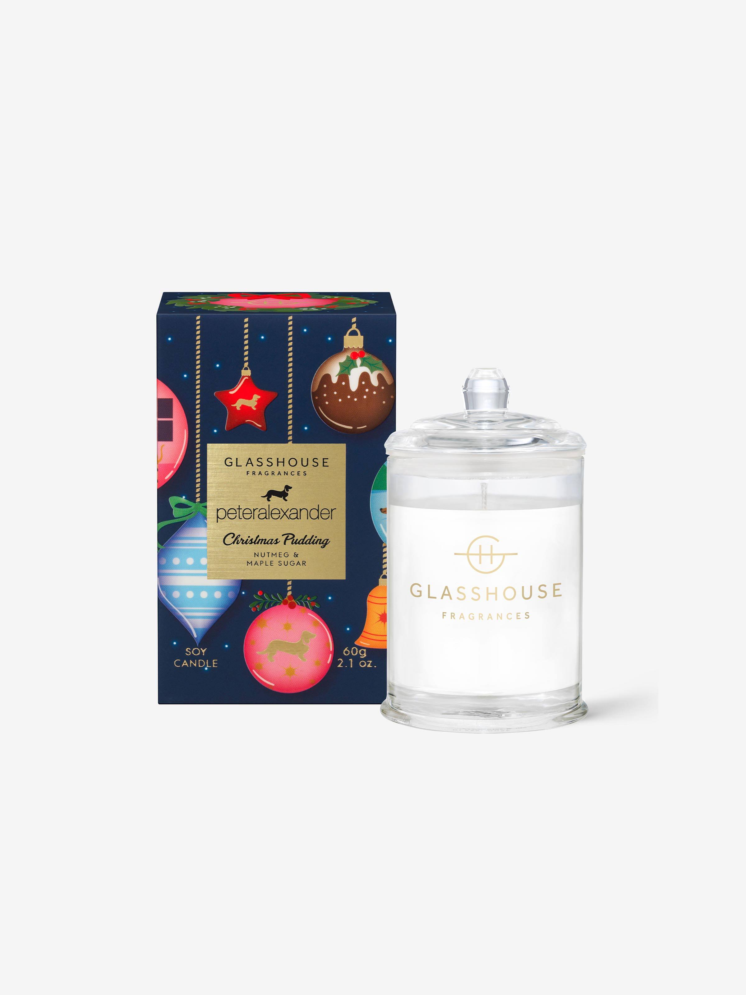 Glasshouse Fragrances Limited Edition Christmas Pudding 60G Candle