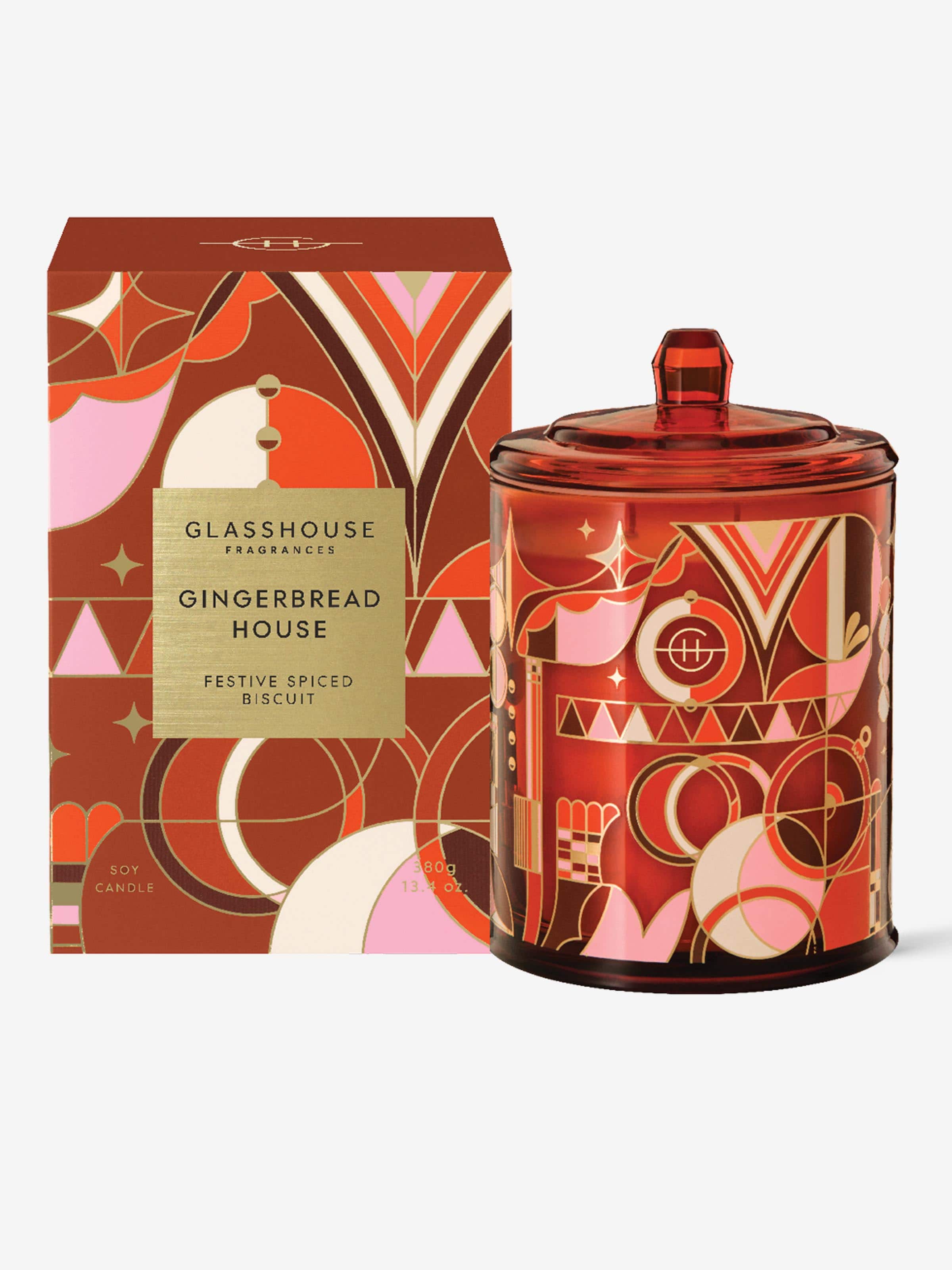 Glasshouse Fragrances Limited Edition Gingerbread House 380G Candle